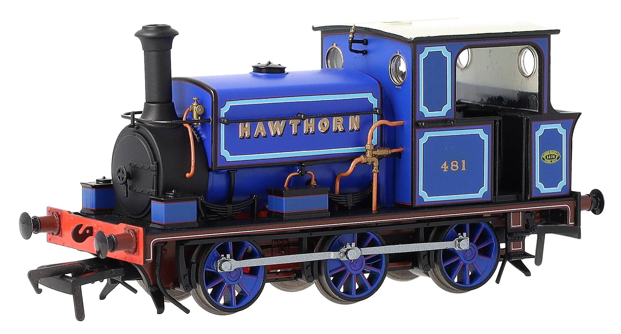 960010 Manning Wardle L Class 'What If' ‘Hawthorn’ No. 481 Bluebell Railway Blue 0-6-0ST Steam Tank Locomotive