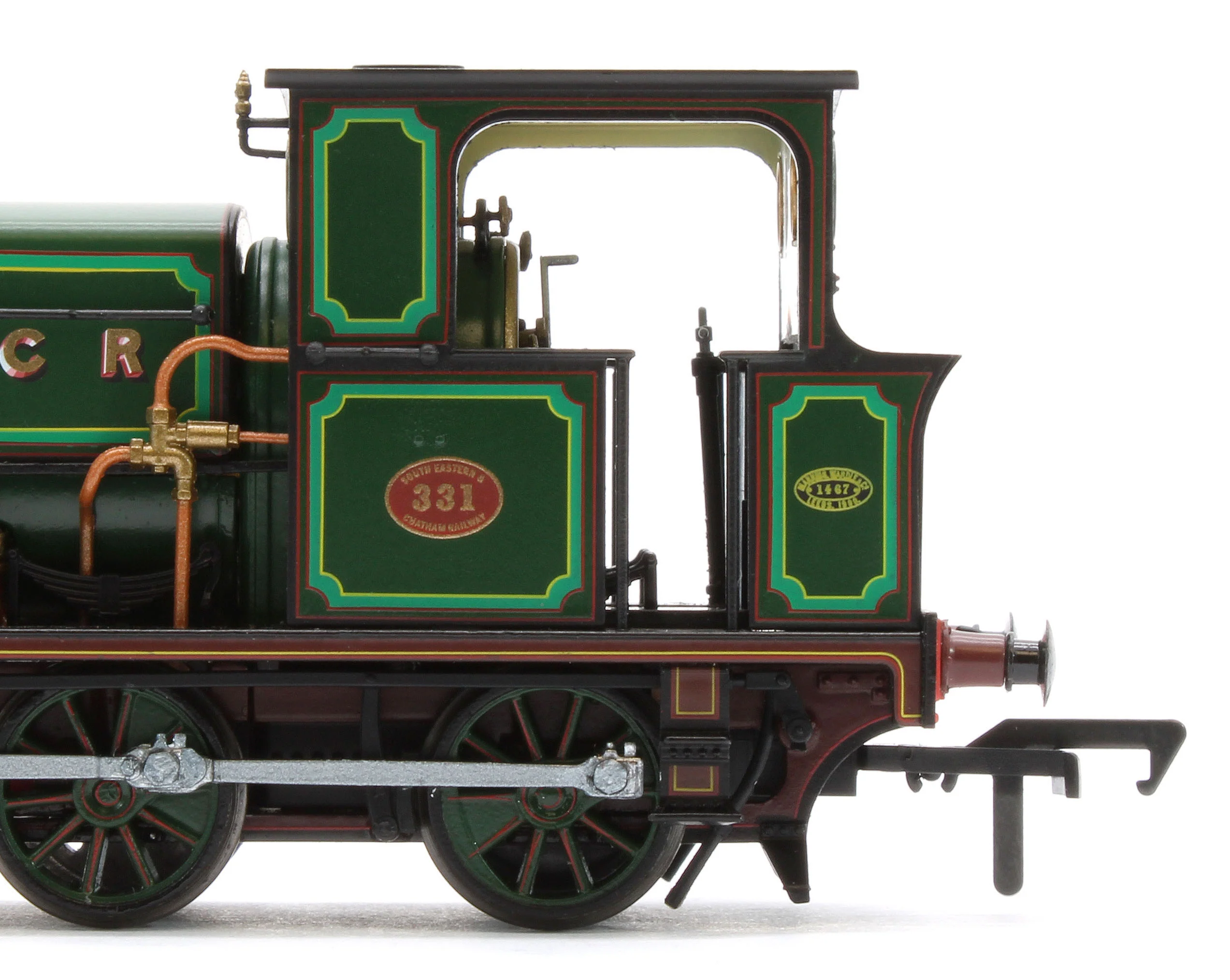 960509 Manning Wardle L Class 'What If' SECR No.331 Fully Lined Wainwright Green 0-6-0ST Steam Tank Locomotive - DCC Sound - Image 10
