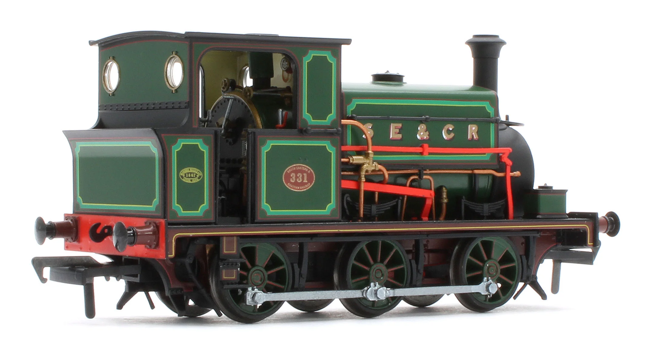 960509 Manning Wardle L Class 'What If' SECR No.331 Fully Lined Wainwright Green 0-6-0ST Steam Tank Locomotive - DCC Sound - Image 4