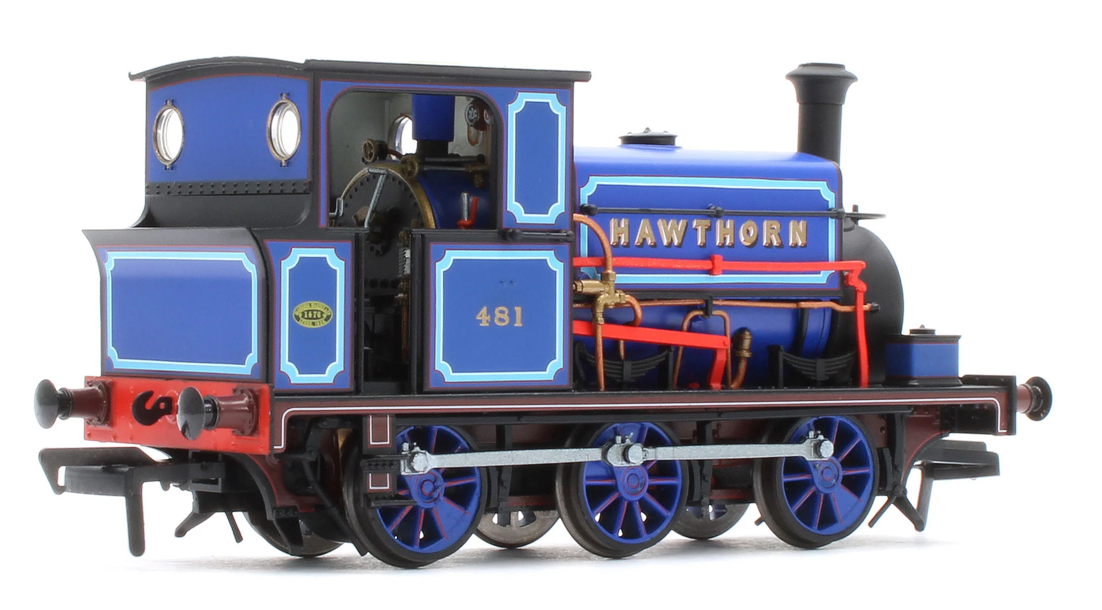960510 Manning Wardle L Class 'What If' ‘Hawthorn’ No. 481 Bluebell Railway Blue 0-6-0ST Steam Tank Locomotive - DCC Sound - Image 4