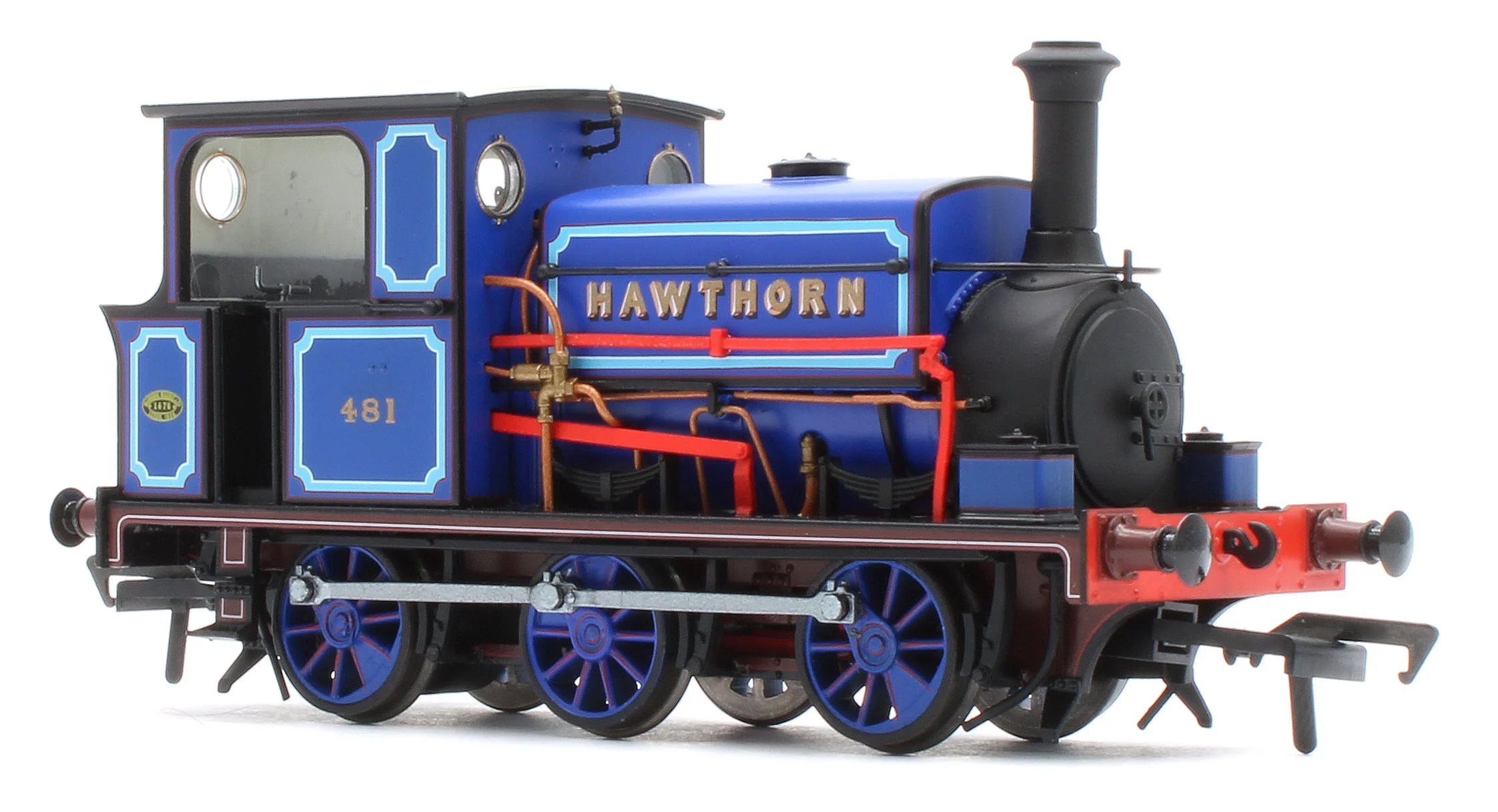 960510 Manning Wardle L Class 'What If' ‘Hawthorn’ No. 481 Bluebell Railway Blue 0-6-0ST Steam Tank Locomotive - DCC Sound - Image 6