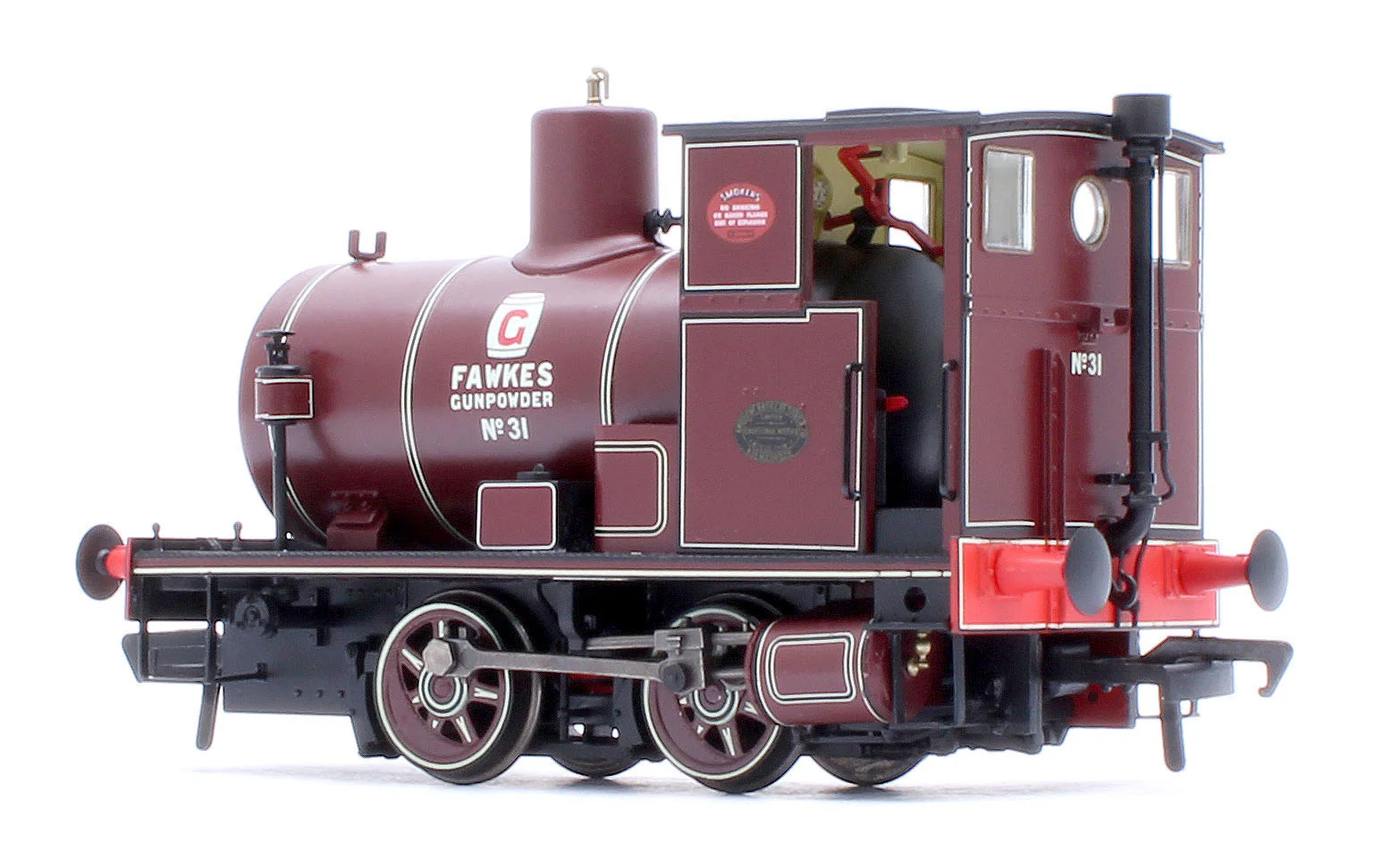 965511 Andrew Barclay Fireless 0-4-0 G. Fawkes Gunpowder Works No.31 Steam Locomotive - DCC Sound - Image 3