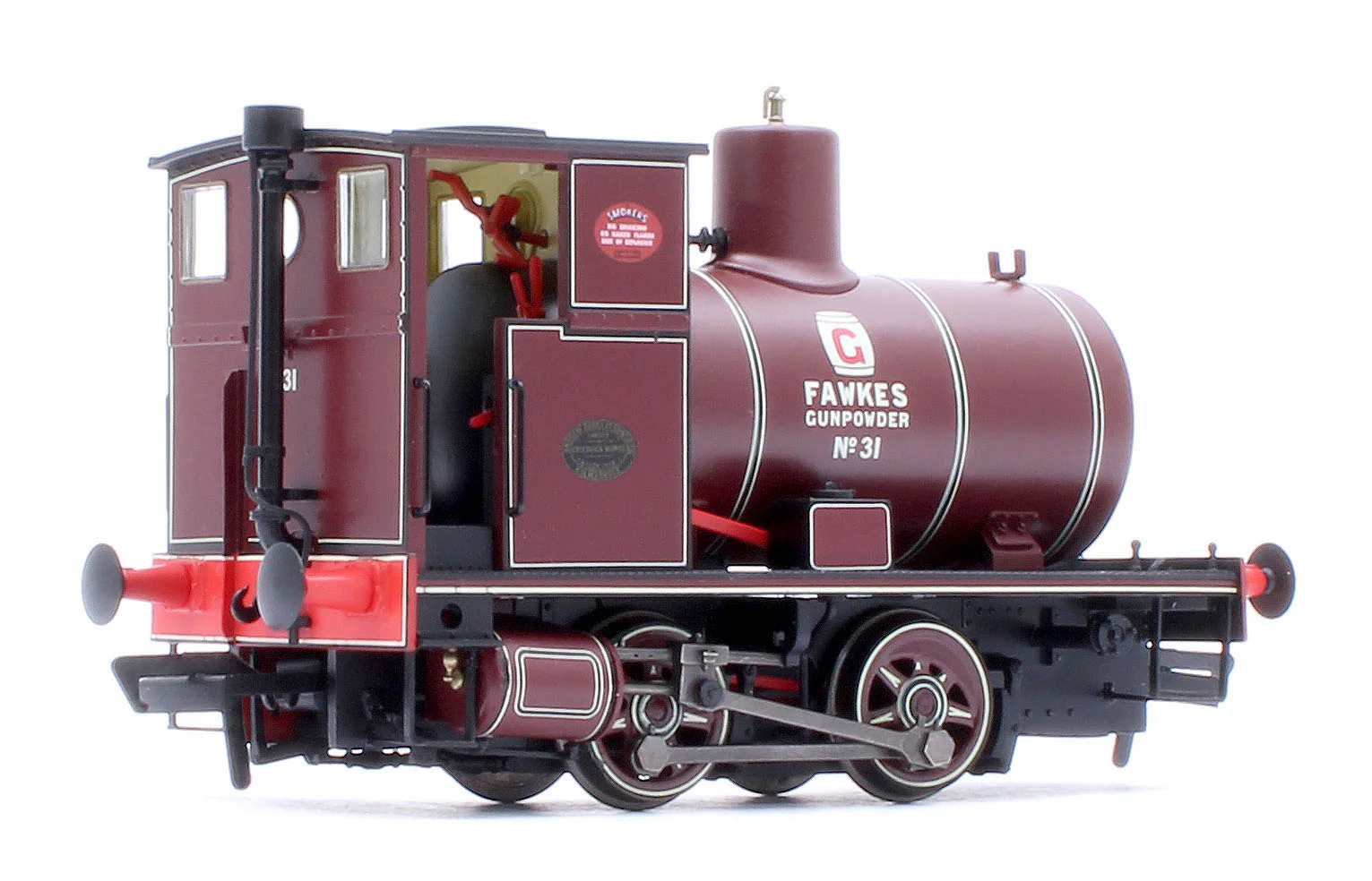 965511 Andrew Barclay Fireless 0-4-0 G. Fawkes Gunpowder Works No.31 Steam Locomotive - DCC Sound - Image 4