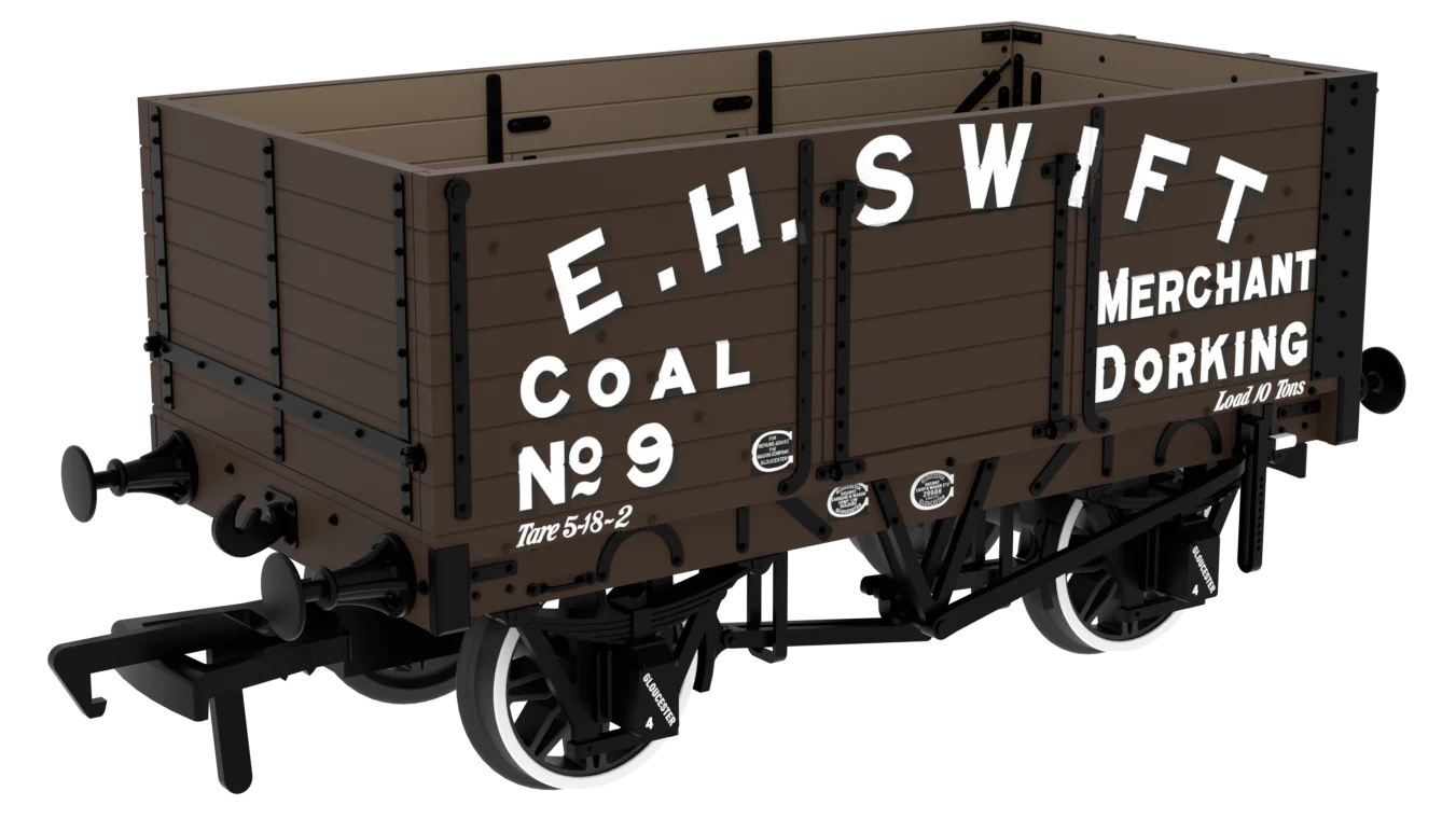 967810 RCH 1907 Spec Open Wagon E. H. Swift No. 9 7-plank wagon with side and end doors