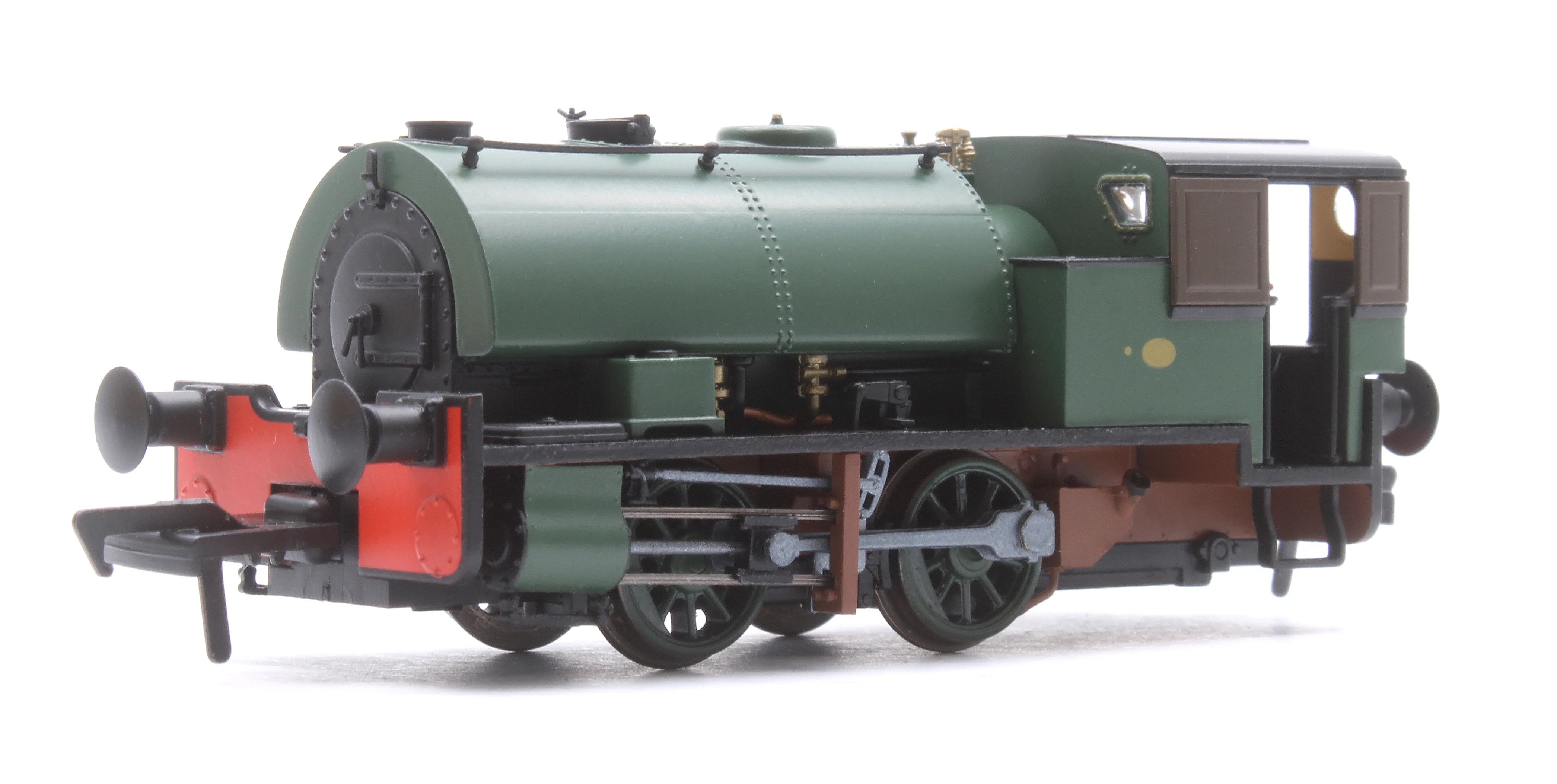 968503 Port of Par Bagnall - Unlined Dark Green Steam Locomotive - DCC Sound