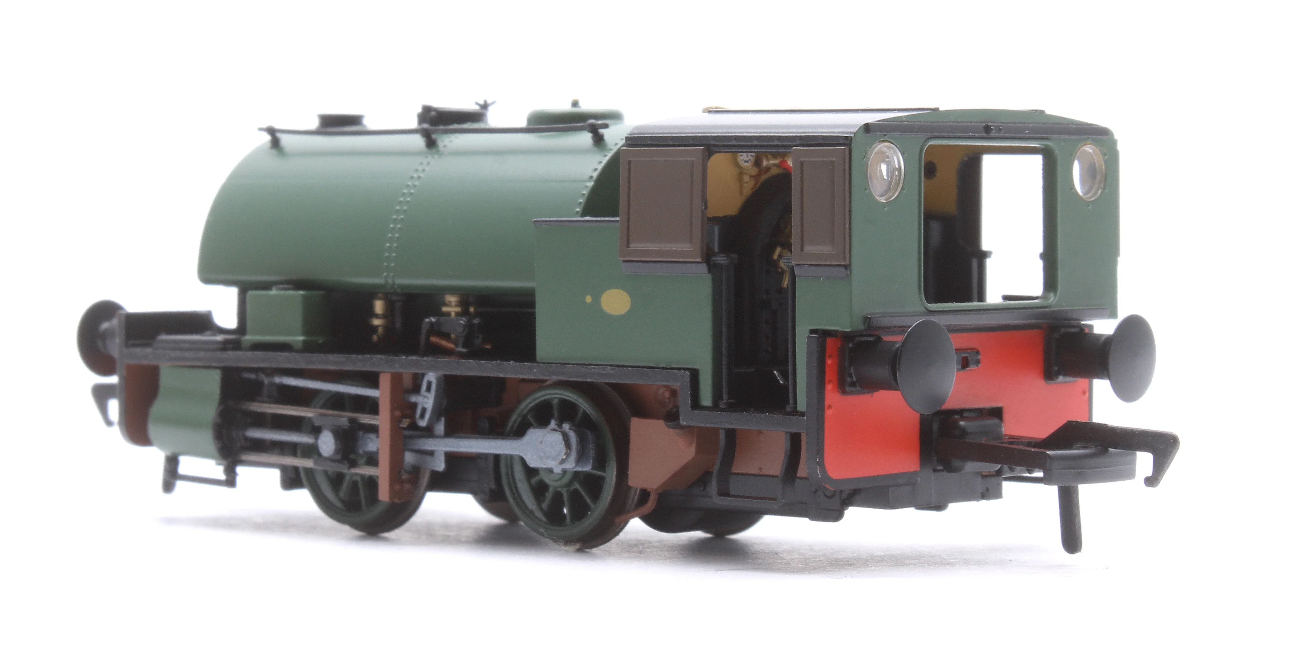 968503 Port of Par Bagnall - Unlined Dark Green Steam Locomotive - DCC Sound - Image 2