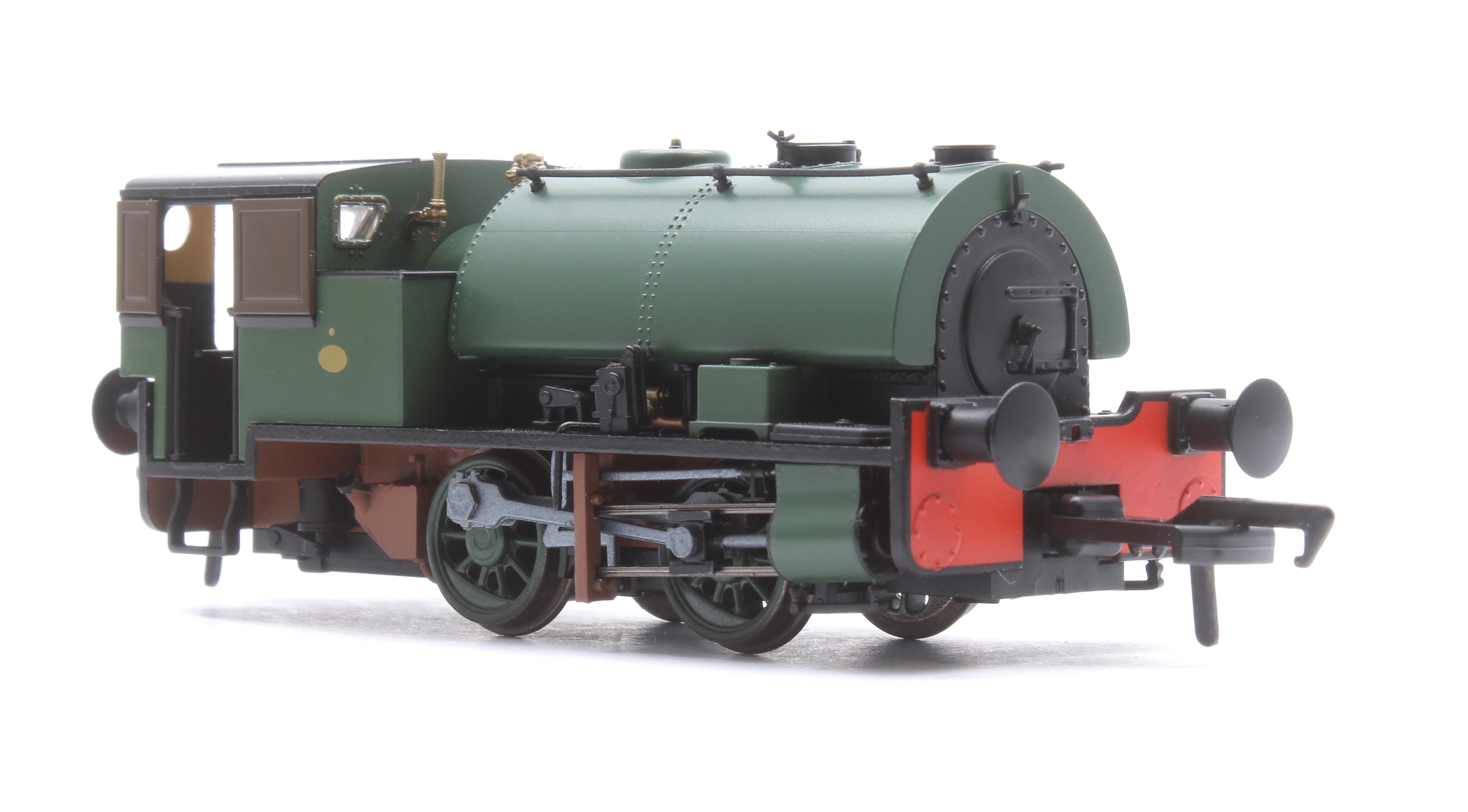 968503 Port of Par Bagnall - Unlined Dark Green Steam Locomotive - DCC Sound - Image 4