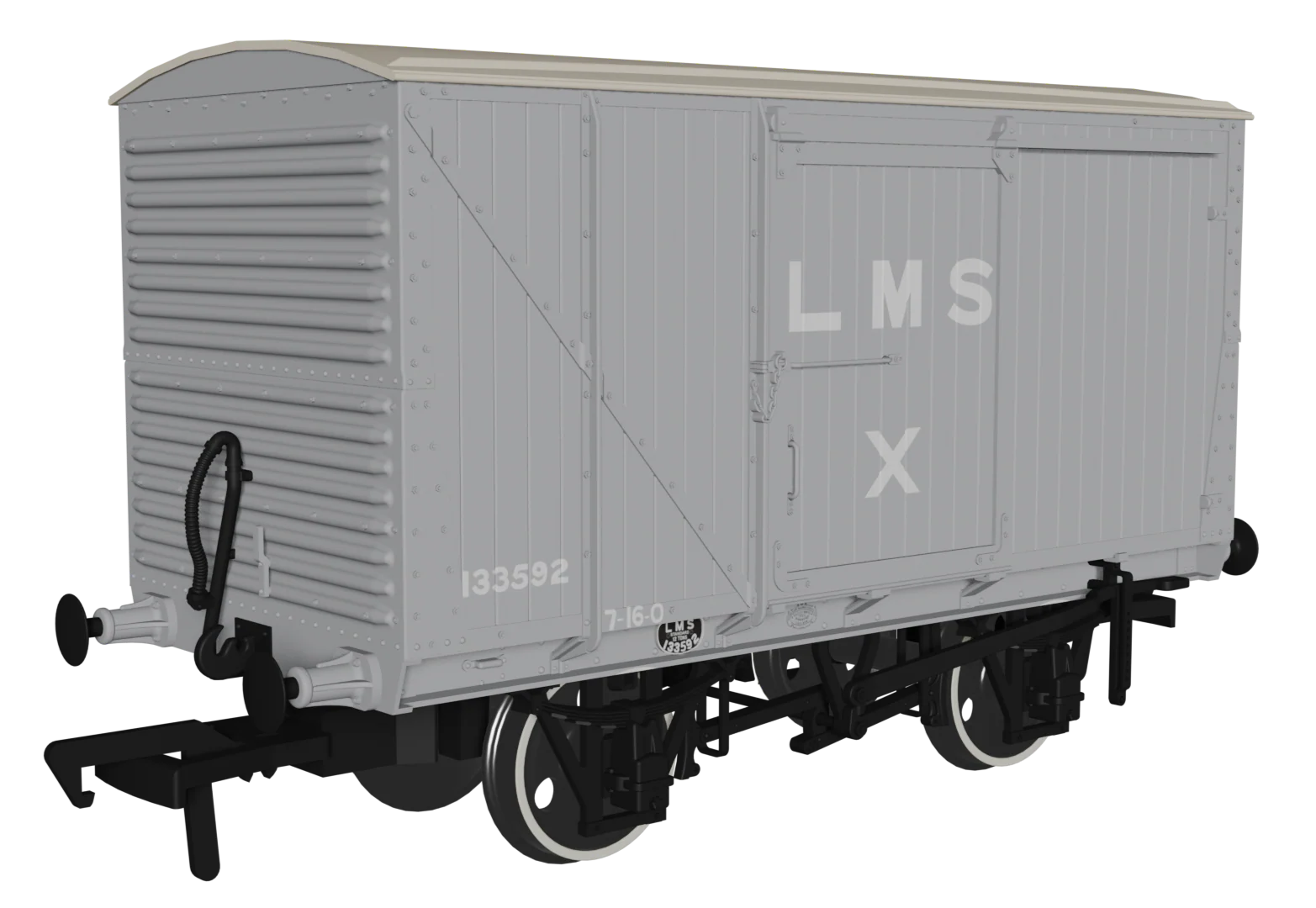970003 12 Ton LMS D1663 Van - LMS (pre-36) No.133592 - Image 6