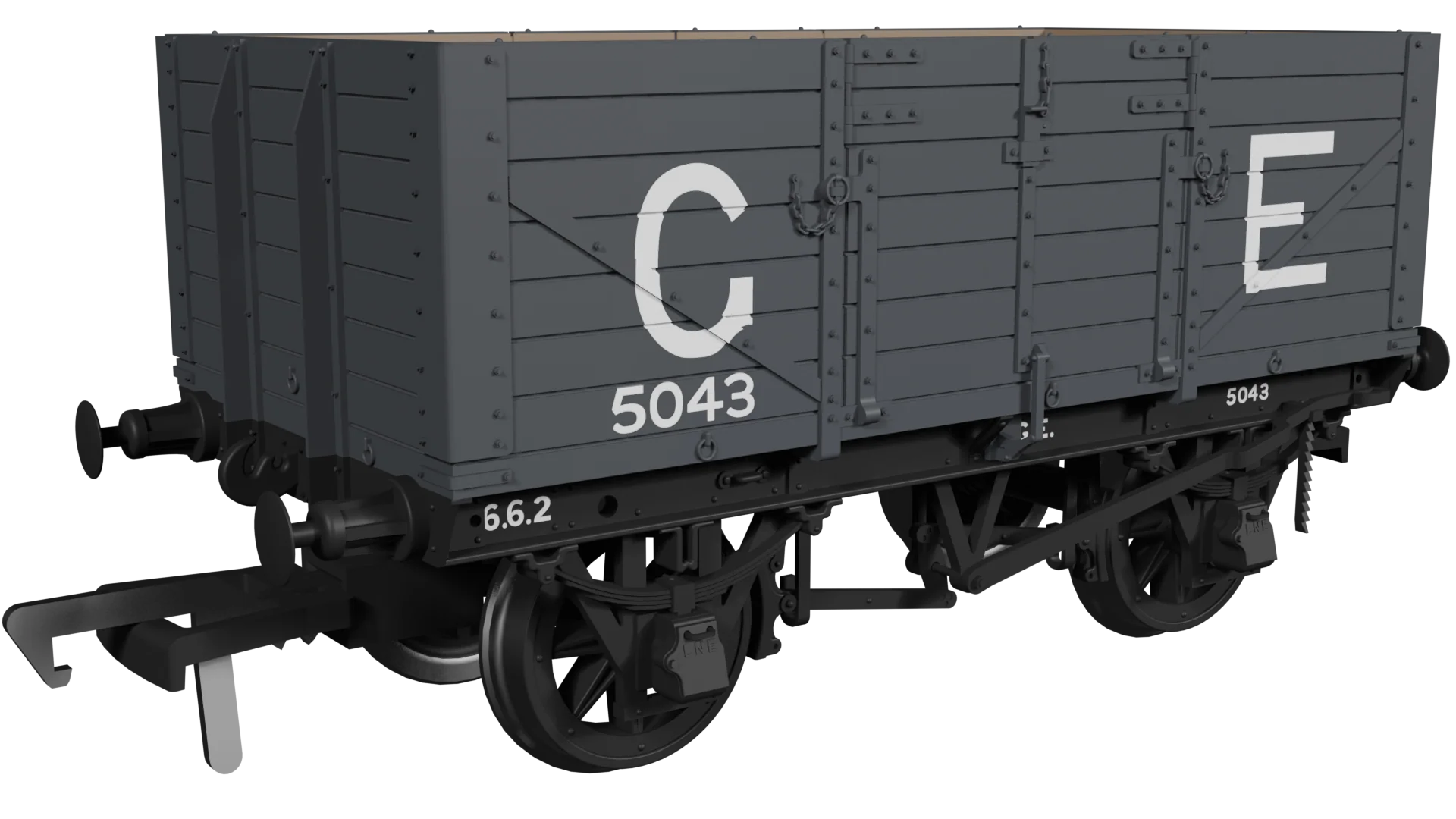 973010 GER Dia.48 7-Plank Open Wagon GER (As Preserved) No.5043