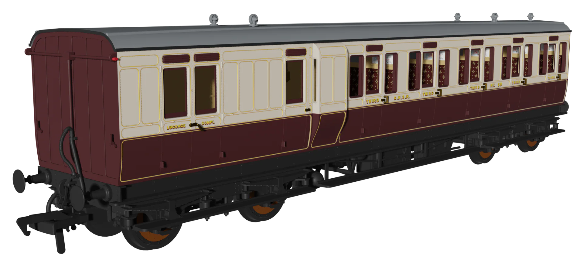 'Evolution' 48' GNoSR Non-Corridor Carriage No.69, 112 & 60 Triple Pack - Image 3