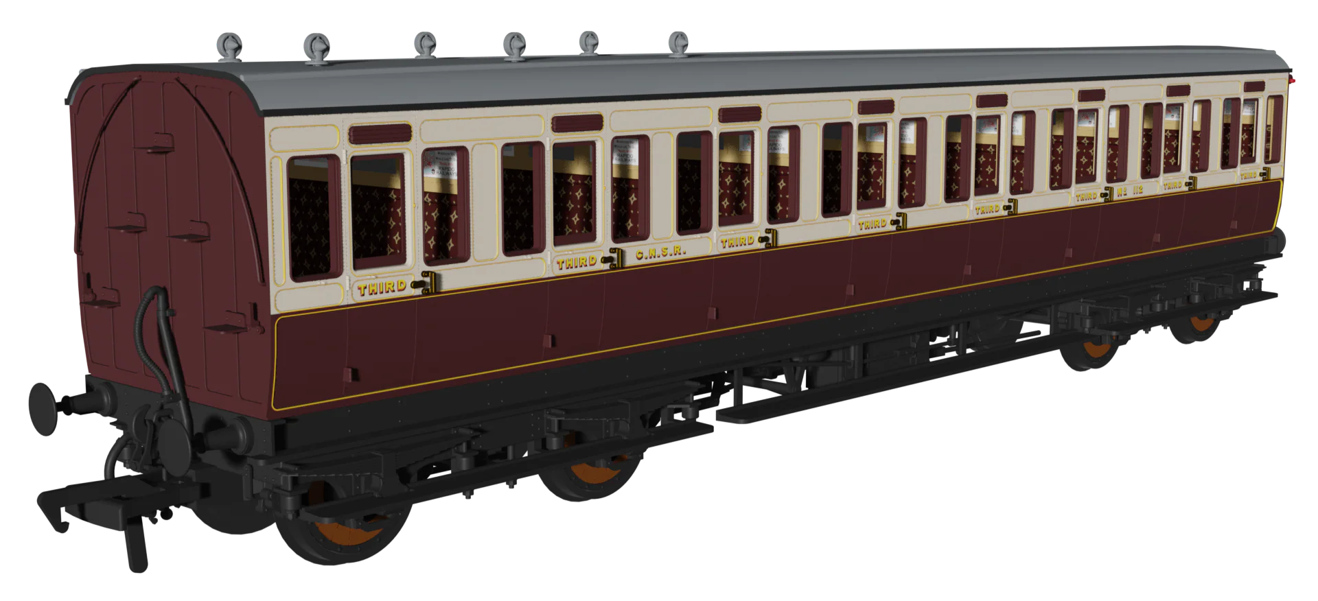 'Evolution' 48' GNoSR Non-Corridor Carriage No.69, 112 & 60 Triple Pack - Image 4