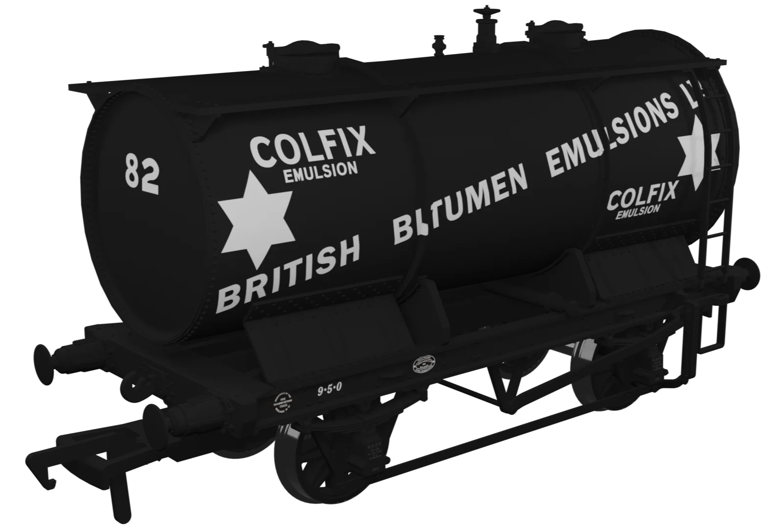 Chemical Tank Wagon - British Bitumen Emulsions 'Colfix' No.82