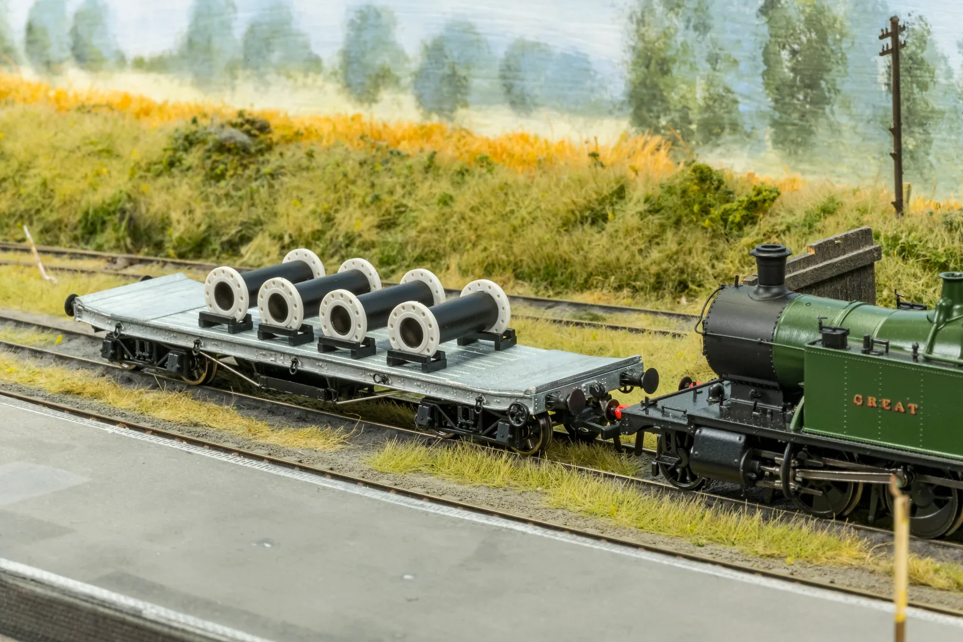 985007 WD 35T Rectank No.17313 GWR Grey (Pipe Load) - Image 2