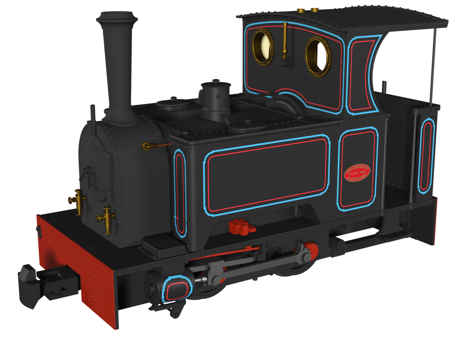 Sirdar Class 0-4-0 Kerr, Stuart & Co. Short-Tank 'What If' - Penrhyn Lined Black Steam Locomotive