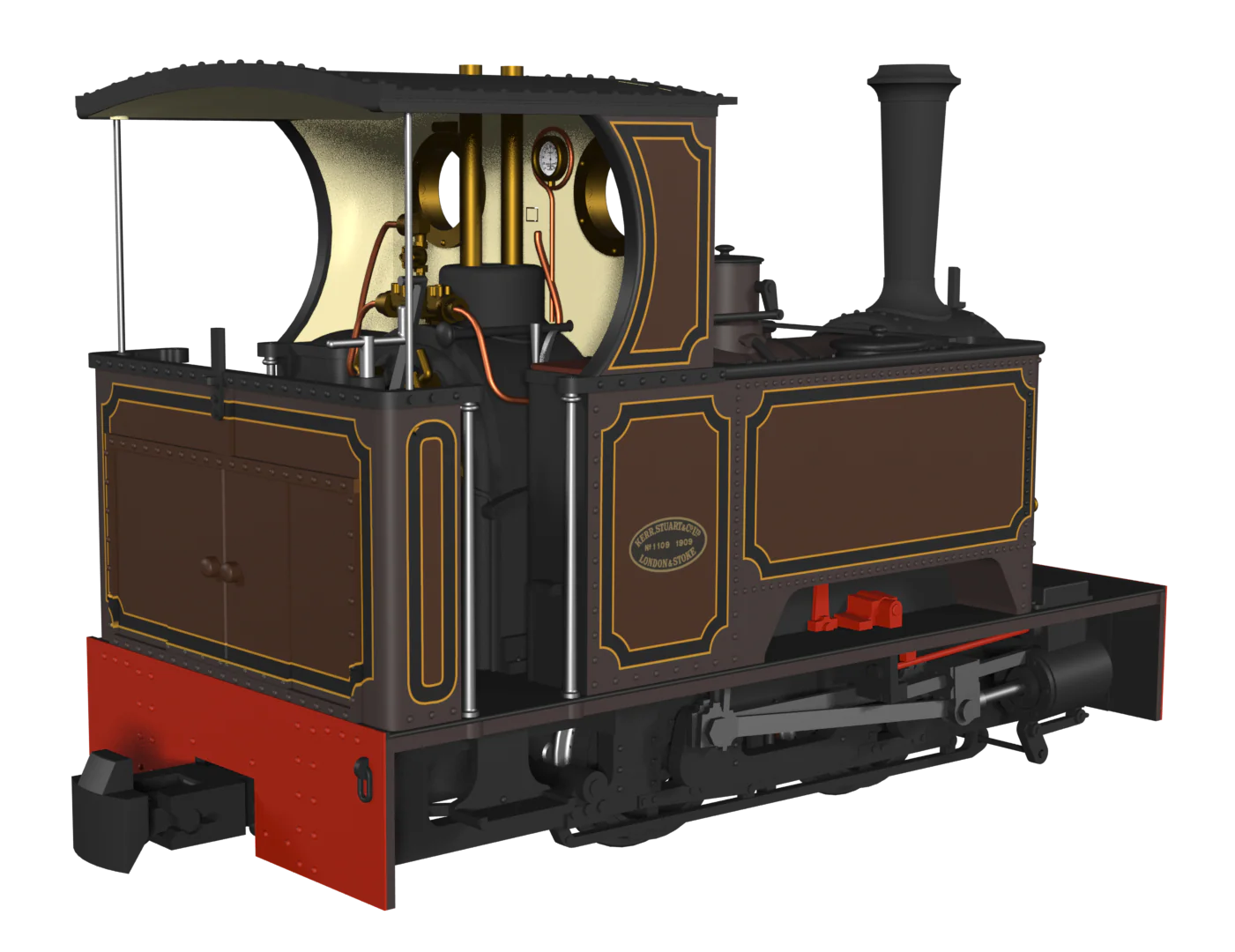 Sirdar Class 0-4-0 Kerr, Stuart & Co. Short-Tank 'What If' - Lined Umber Steam Locomotive - Image 2