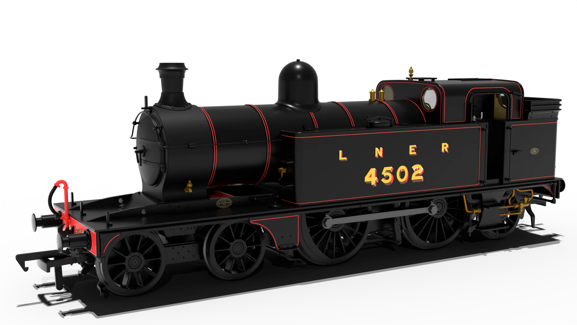 LNER C12 Tank No.4502 LNER Lined Black Steam Locomotive - DCC Sound