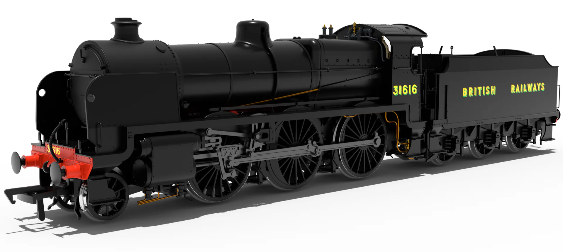 SR U Class 2-6-0 No.31616 - BR Black & Sunshine Lettering Steam Locomotive - DCC Sound