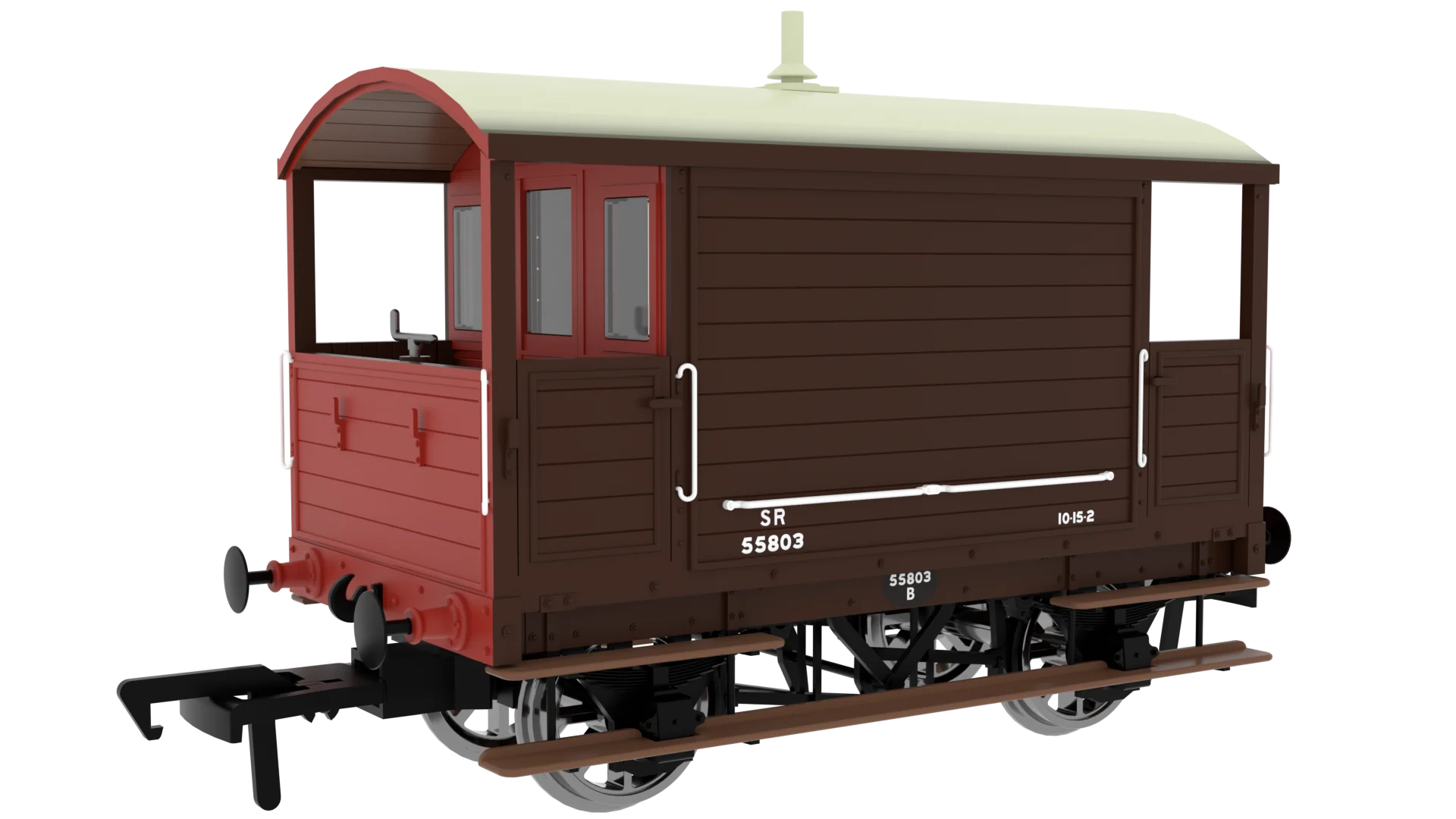 LBSC 4 Wheel Brake Van - SR (Post-36) No.55803