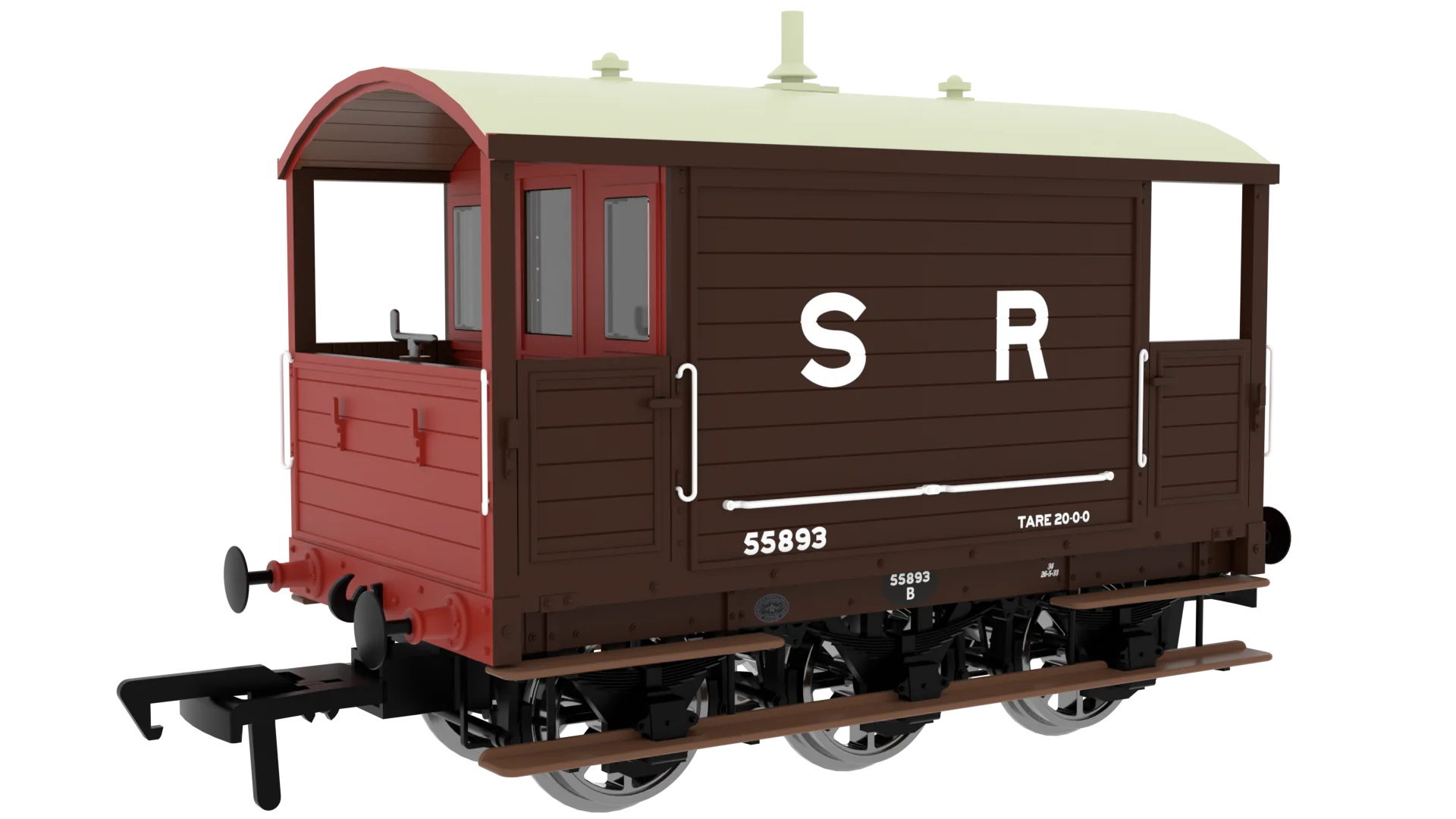 LBSC 6 Wheel Brake Van - SR (Pre-36) No.55893