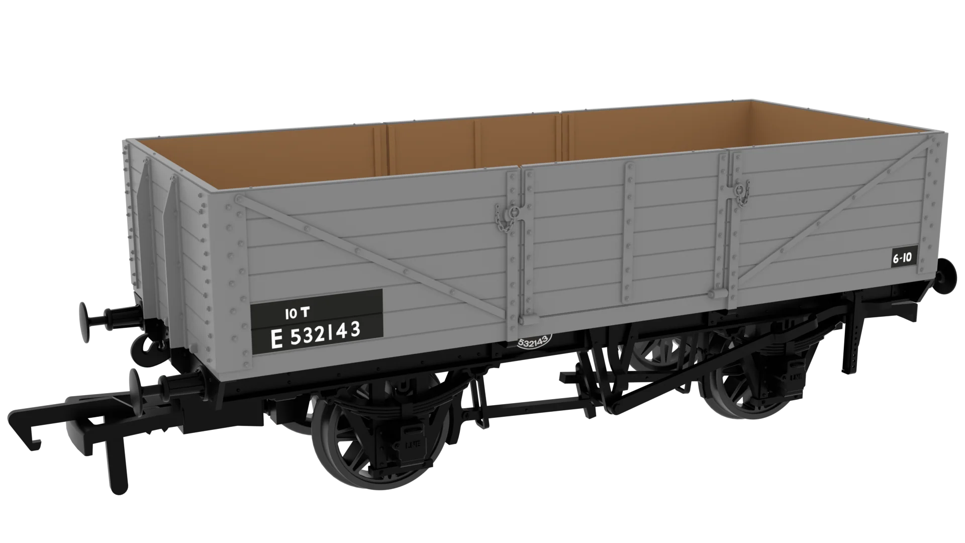 GCR Dia. 9A/9B 6-Plank - No. E532143 BR(E) Grey