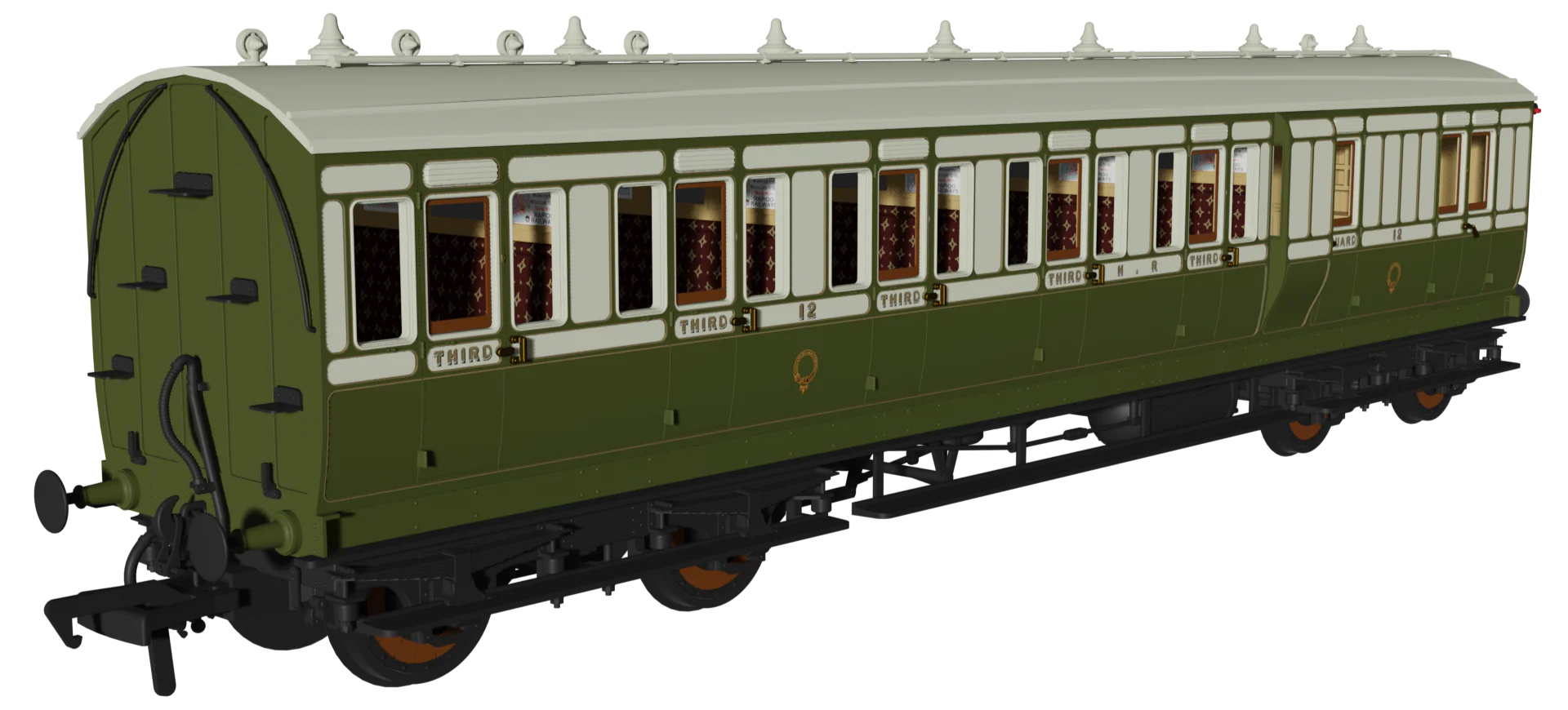 978113 ‘Evolution’ 48’ Highland Railway Green and White No.12, 47 & 97 Triple Pack - Image 3