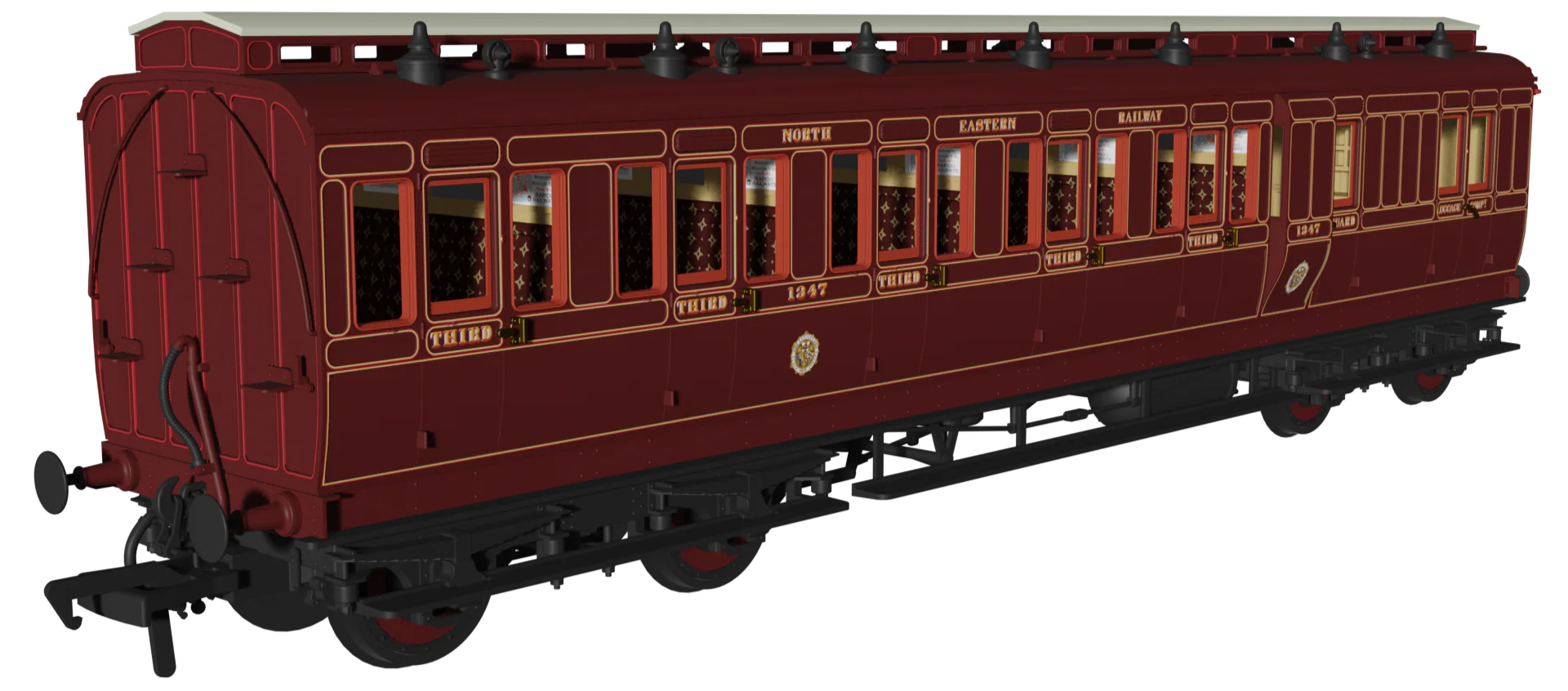 978149 ‘Evolution’ 48’ North Eastern Railway Crimson Lake No.1347, 603 & 818 Triple Pack - Image 2