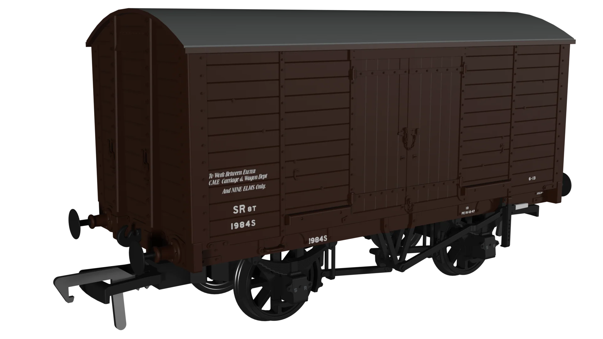 979011 LB&SCR Dia.8-Ton Goods Van SR (post-36) Departmental No.1984S