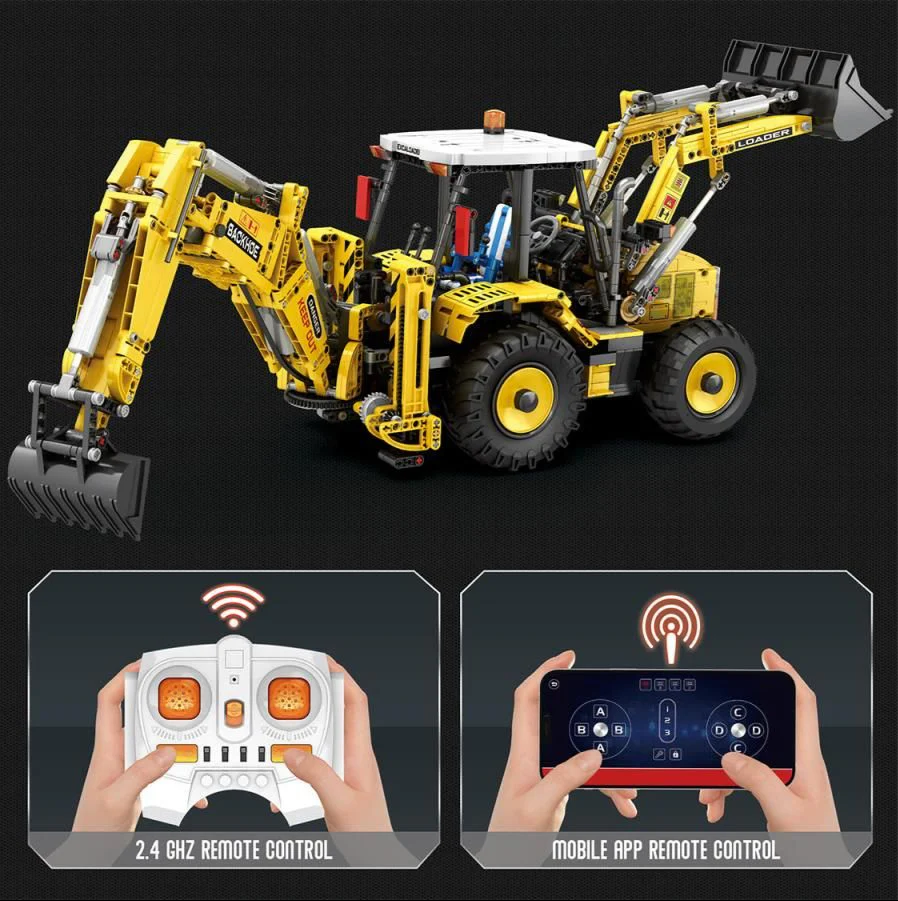 RC Multi Purpose Construction Vehicle 2466pc Set - Image 3