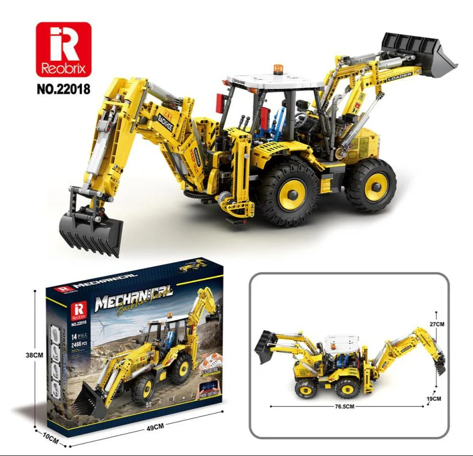 RC Multi Purpose Construction Vehicle 2466pc Set - Image 6
