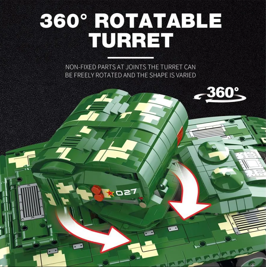 RC Missile Firing Tank 1488pc Construction Set - Image 5