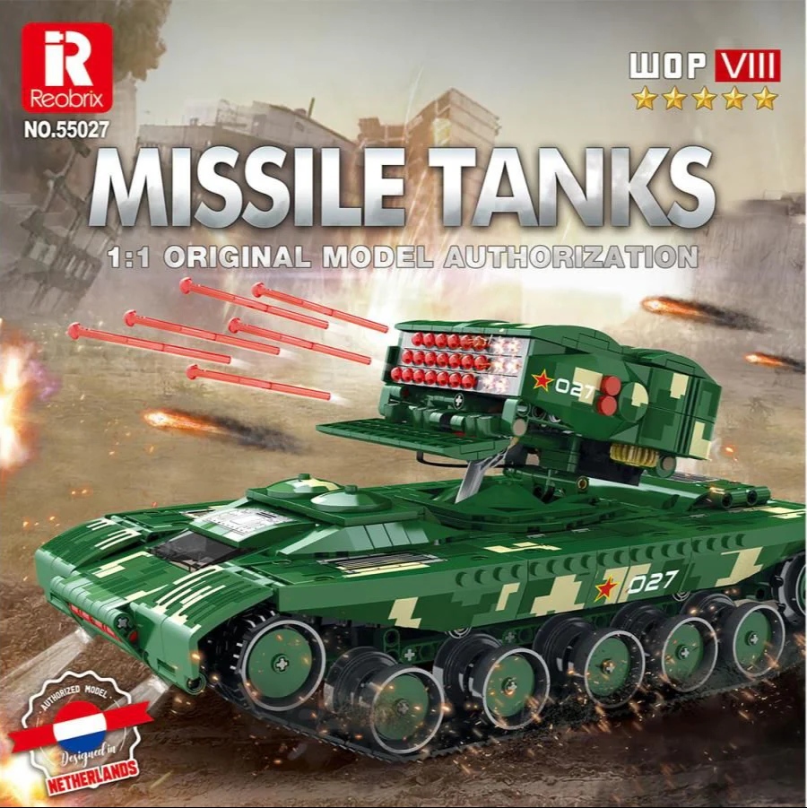 RC Missile Firing Tank 1488pc Construction Set - Image 7