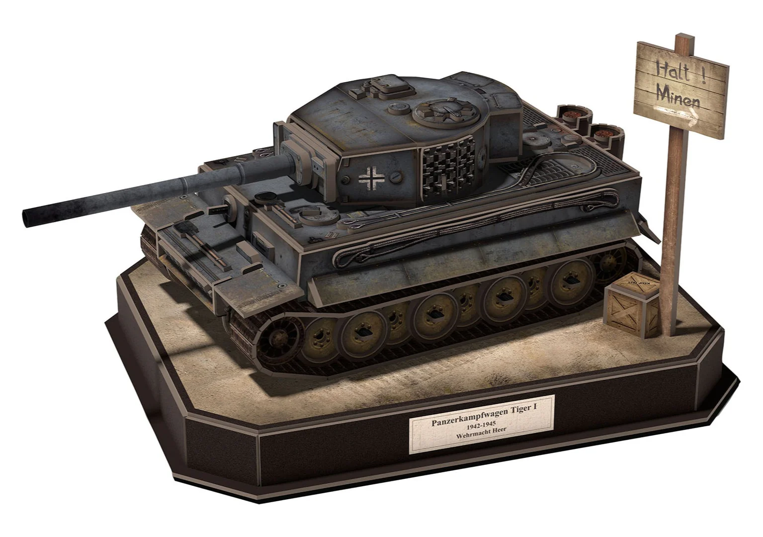 00252 German tank "Tiger I" Model Kit - Image 2