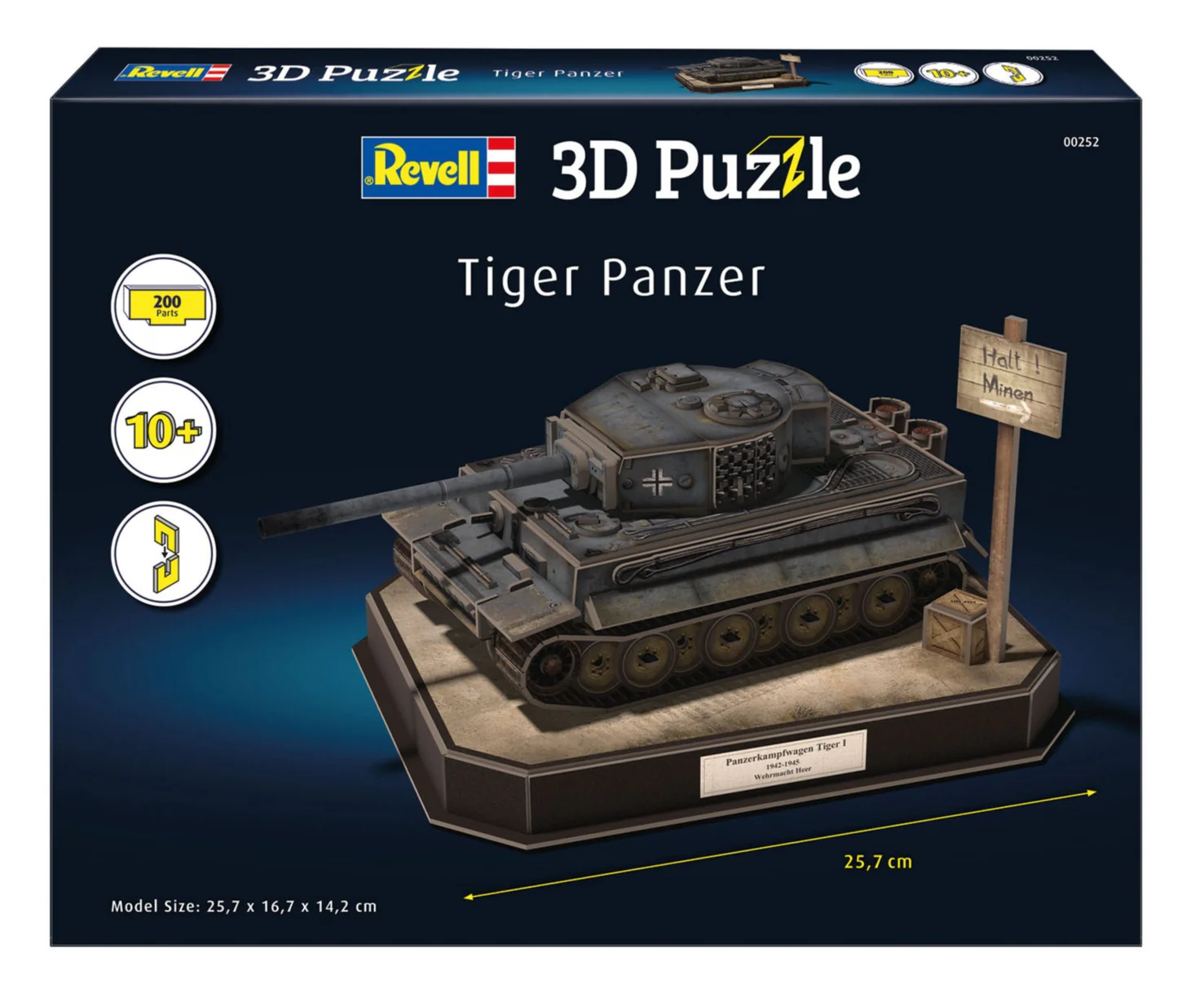 00252 German tank "Tiger I" Model Kit - Image 3