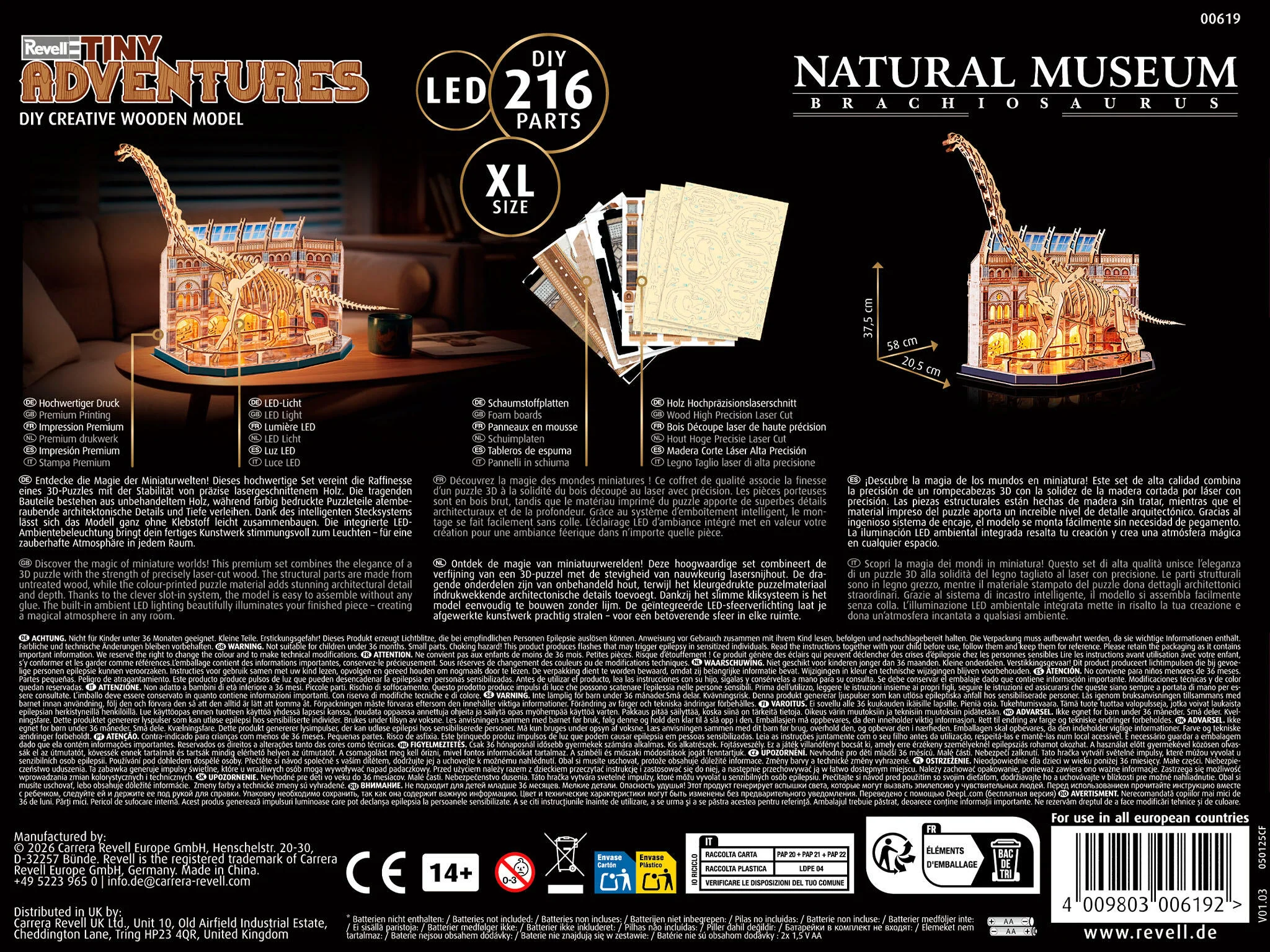 Natural Museum Brachiosaurus Tiny Adventures Model Kit - Image 3