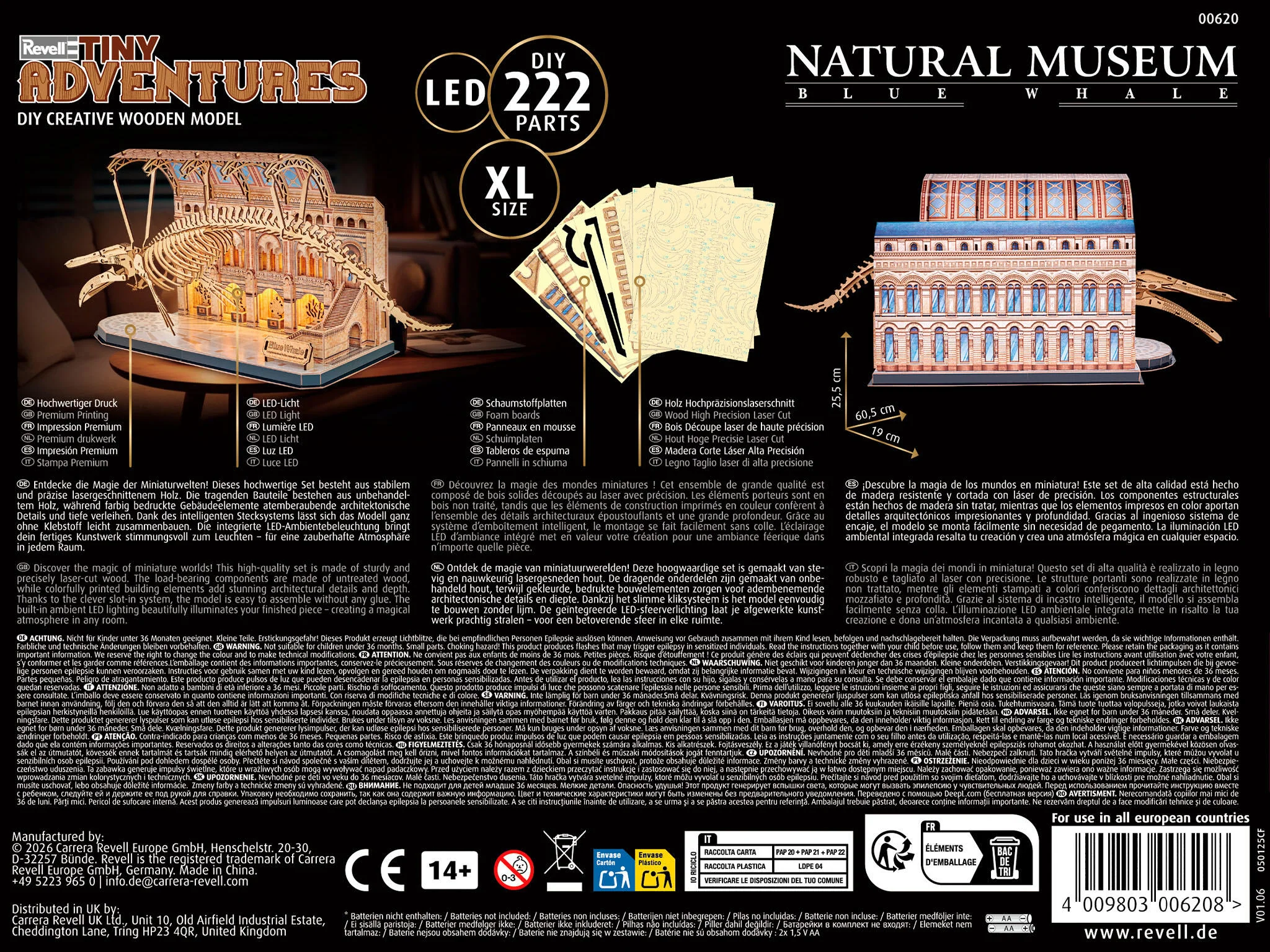Natural Museum Blue Whale Tiny Adventures Model Kit - Image 3
