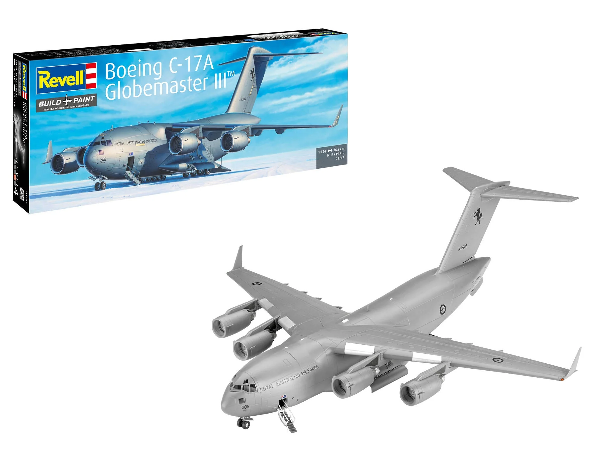British Boeing C-17A Globemaster III Model Kit