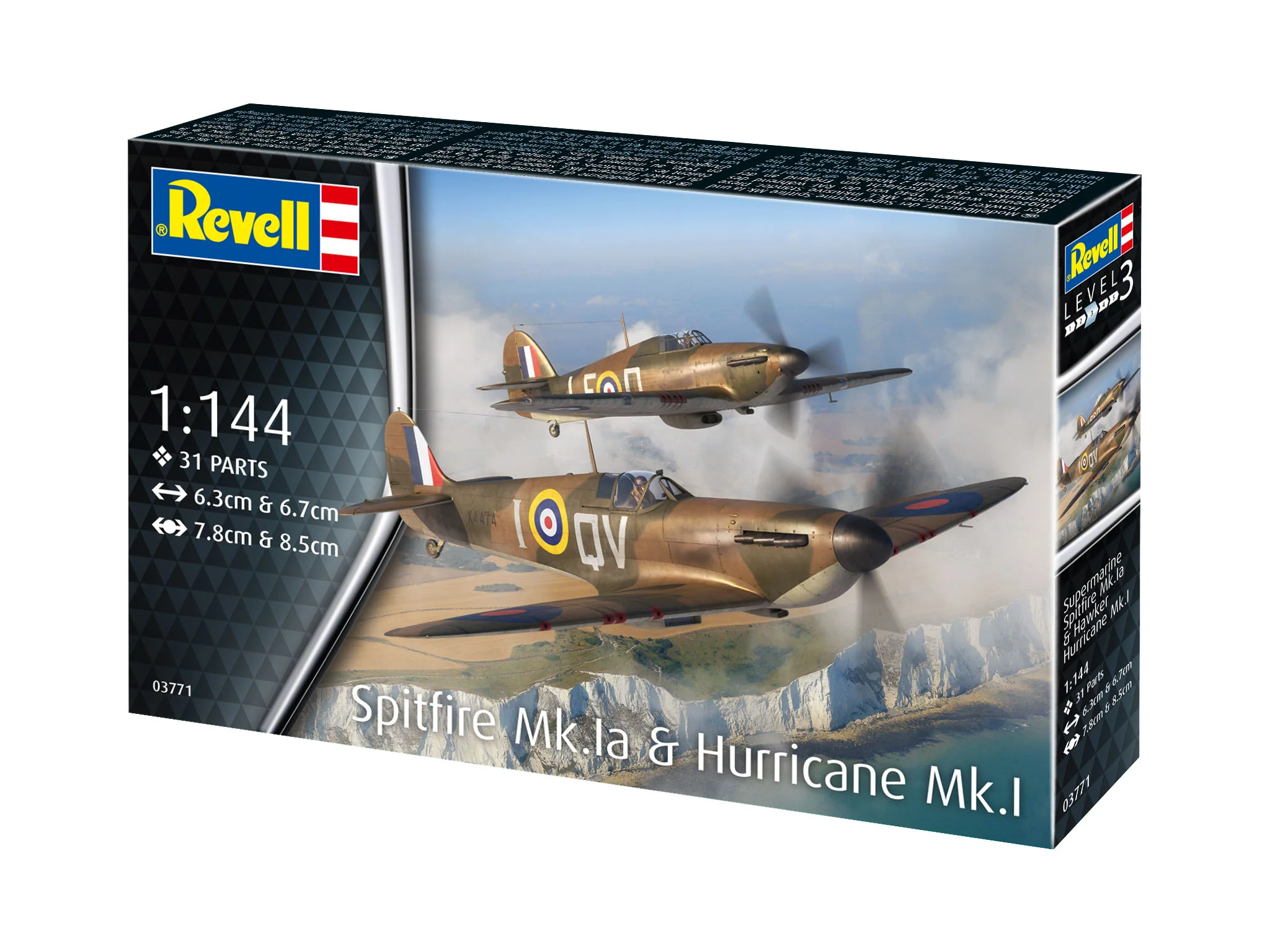 03771 Supermarine Spitfire Mk.Ia & Hawker Hurricane Mk.I Model Kit - Image 12