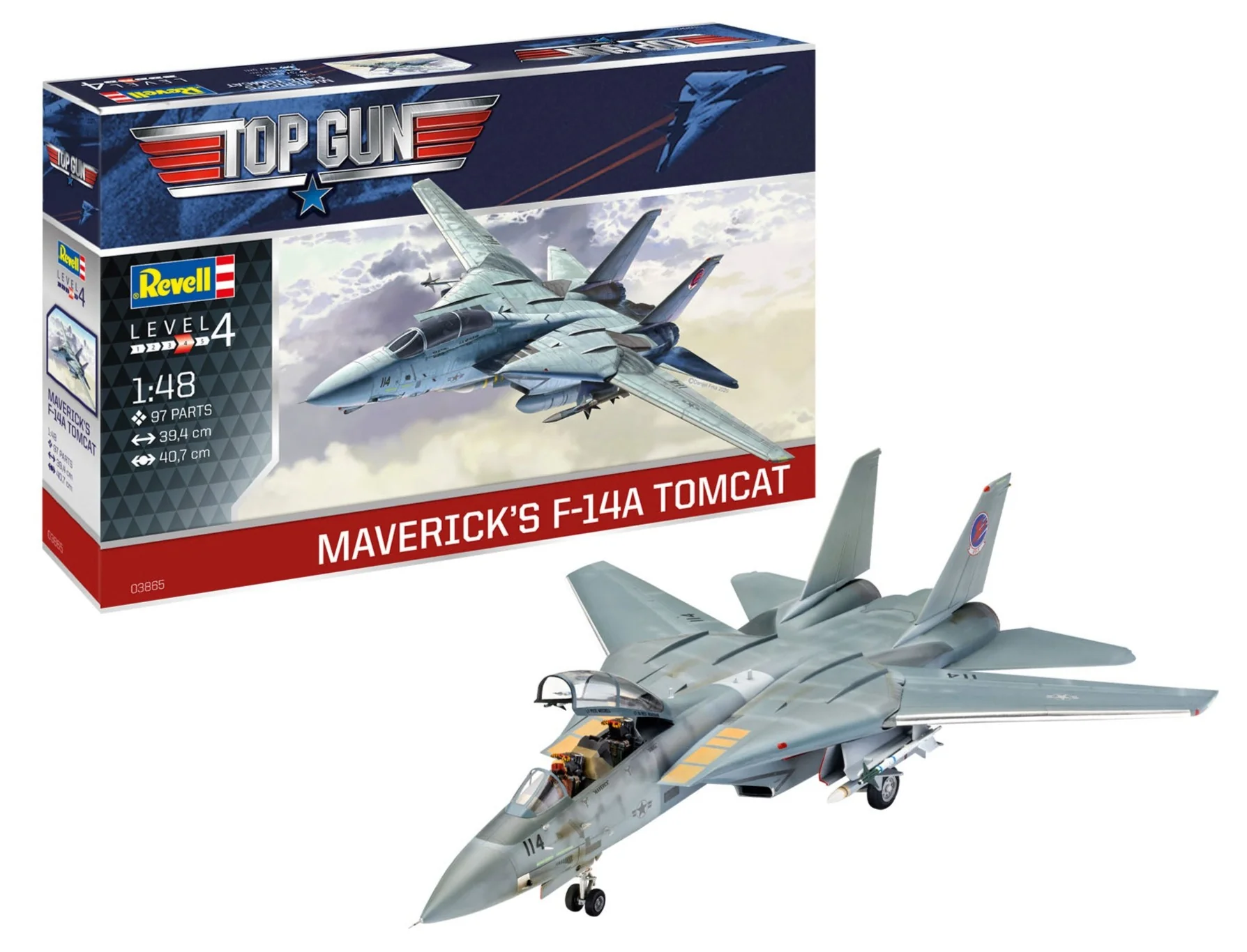 3865 Maverick's F-14A Tomcat "Top Gun" (1:48 Scale) Model Kit