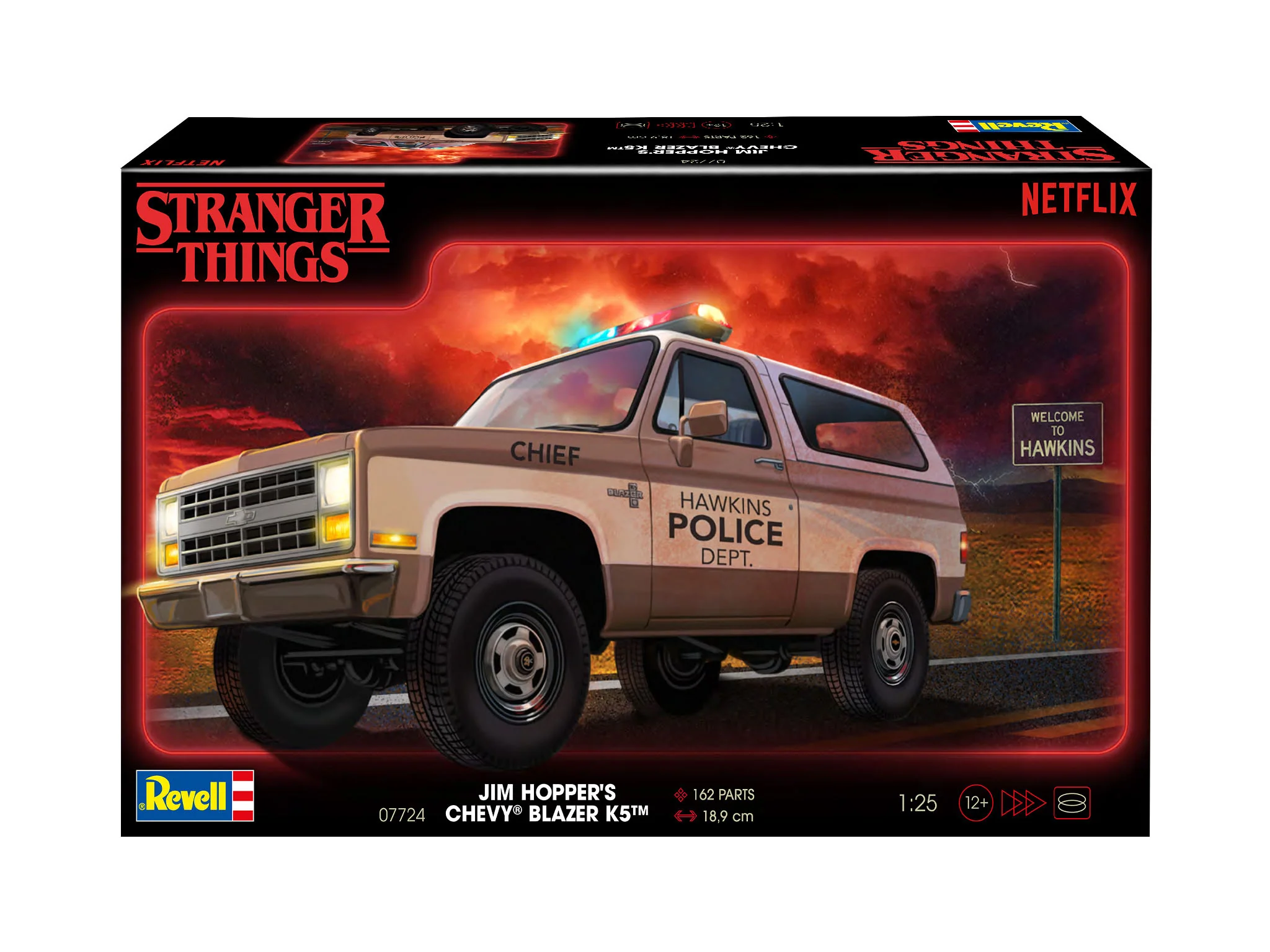 07724 1985 Chevrolet K5 Blazer: Stranger Things Model Kit - Image 9