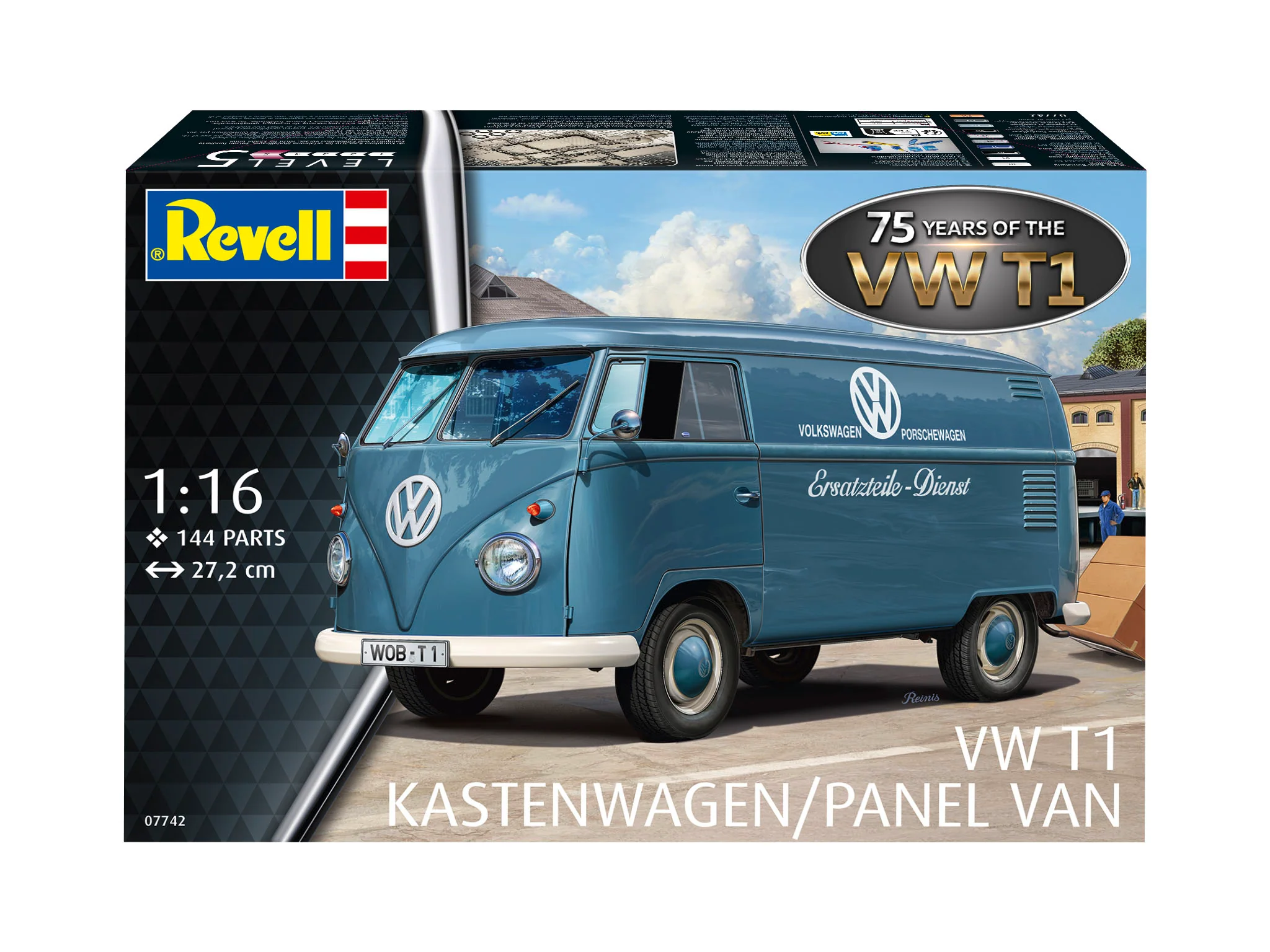 07742 VW T1 Panel Van - 75 Years of the VW T1 Model Kit - Image 11
