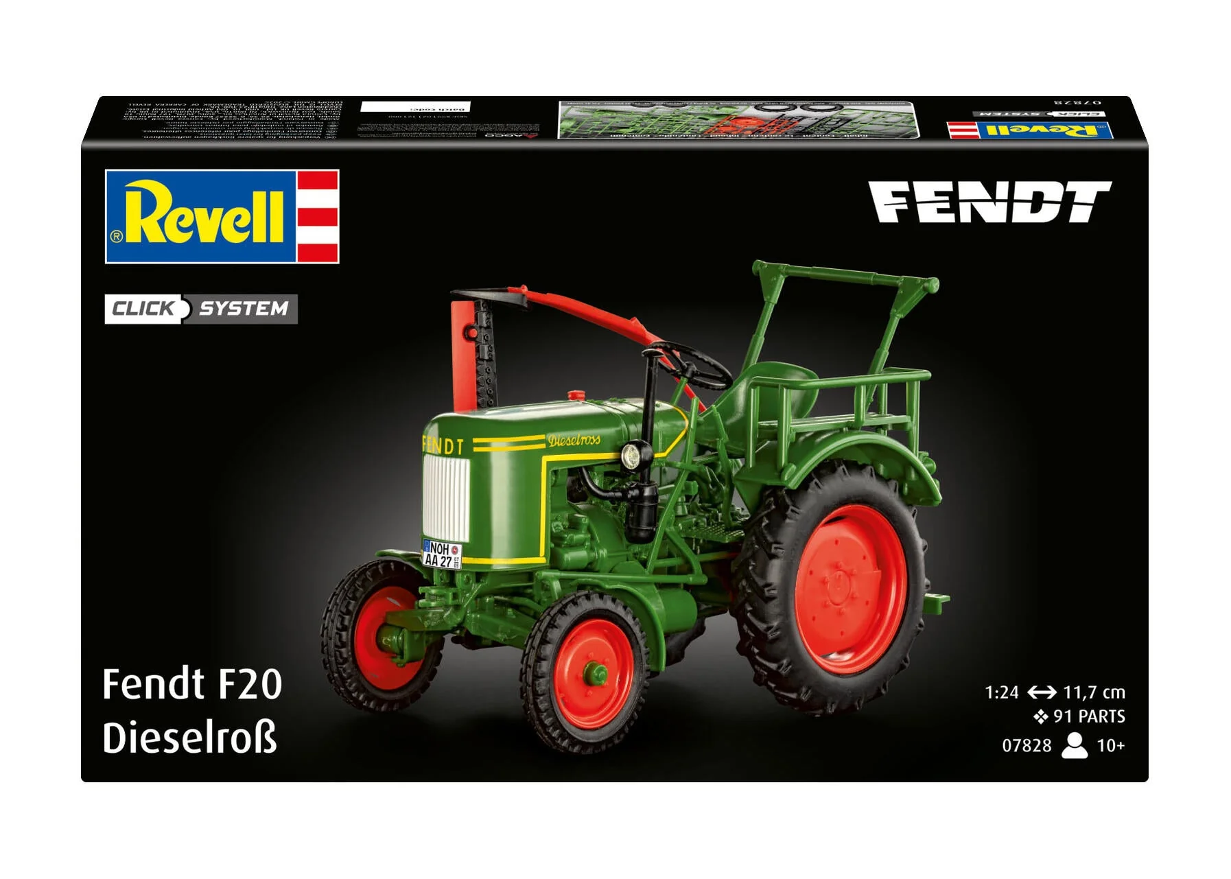Fendt F20 Dieselroß Tractor (Click System) Model Kit - Image 9