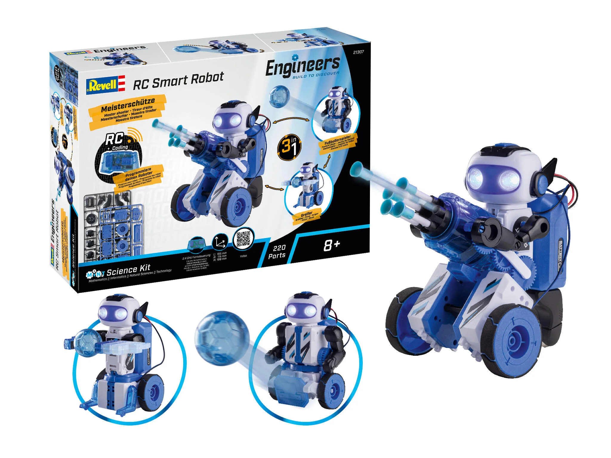 RC Smart Robot 3in1 Revell Engineers Model Kit