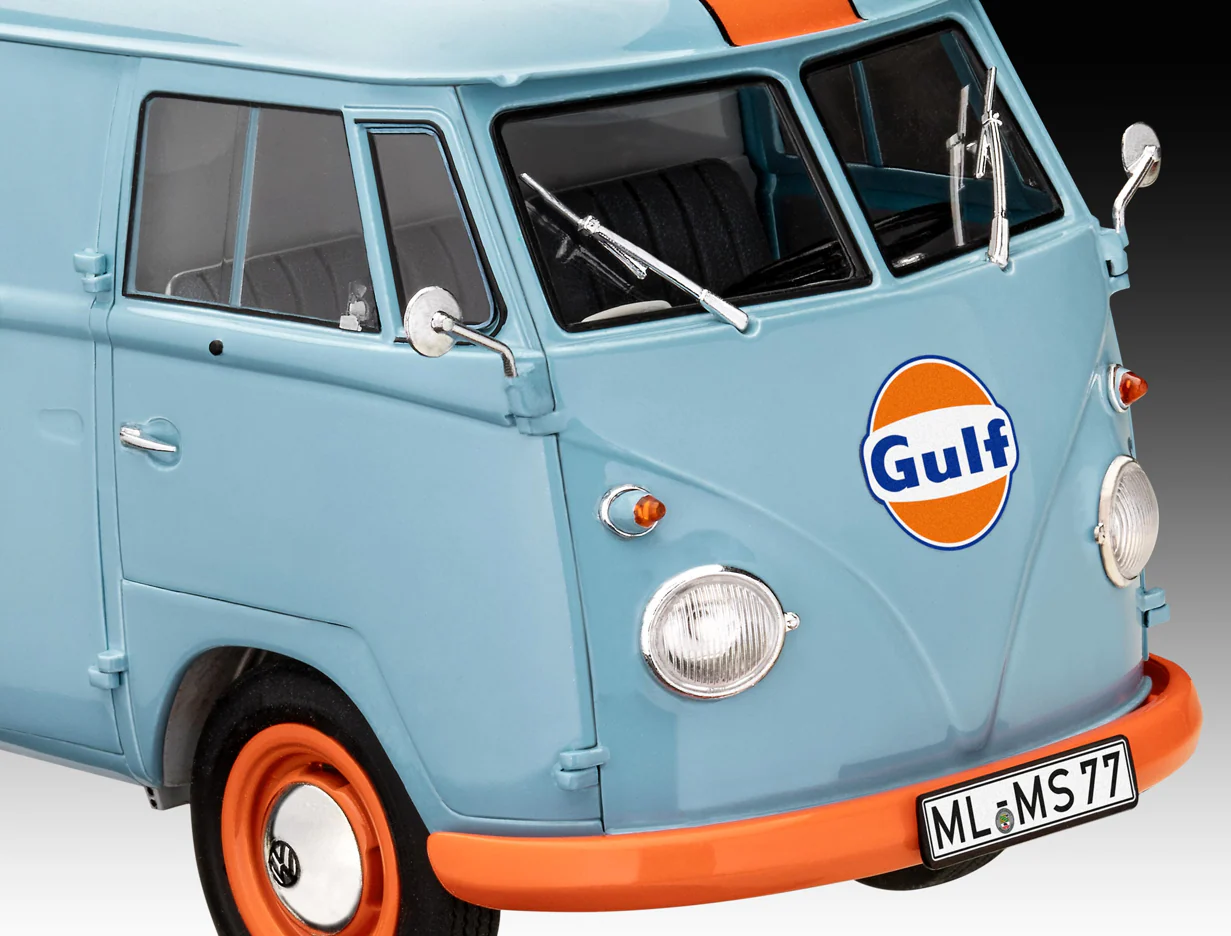 67726 Model Set VW T1 Panel Van (Gulf Decoration) Model Kit - Image 4
