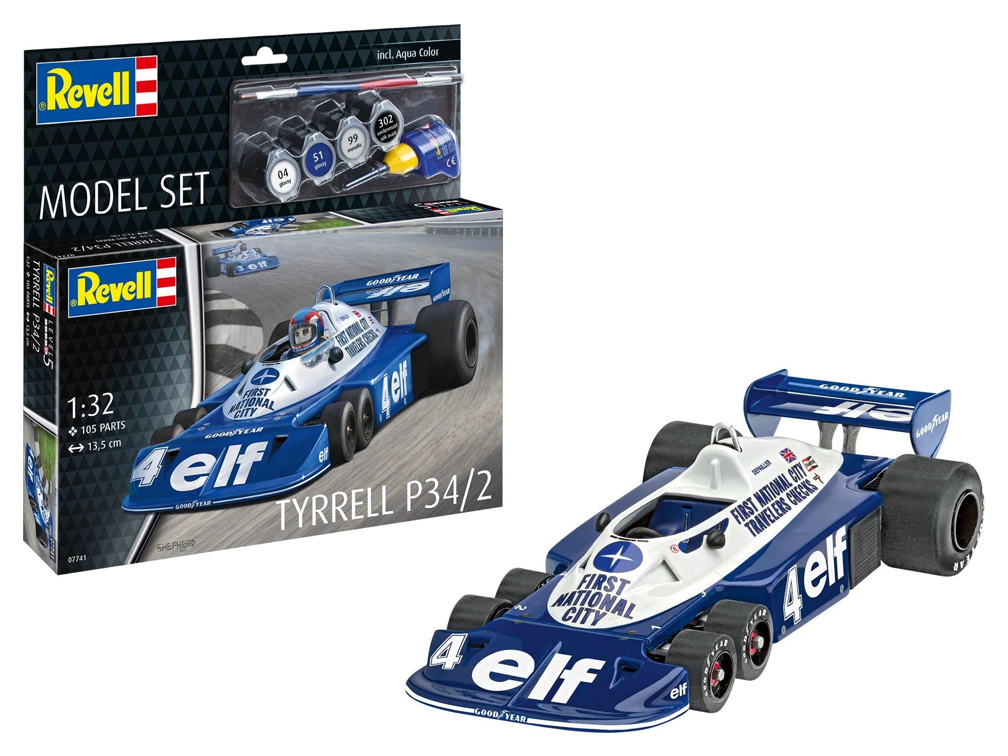67741 Model Set Tyrrel P34-2 6-Wheeler Model Kit