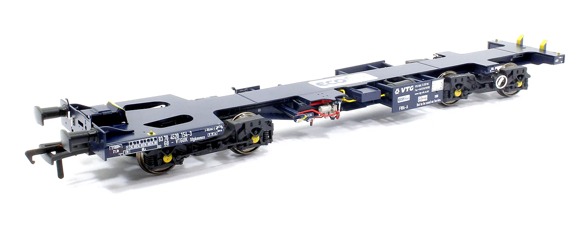 Ecofret FWA Container Flat Triple Set - GBR blue with large Ecofret branding on deck - Image 3