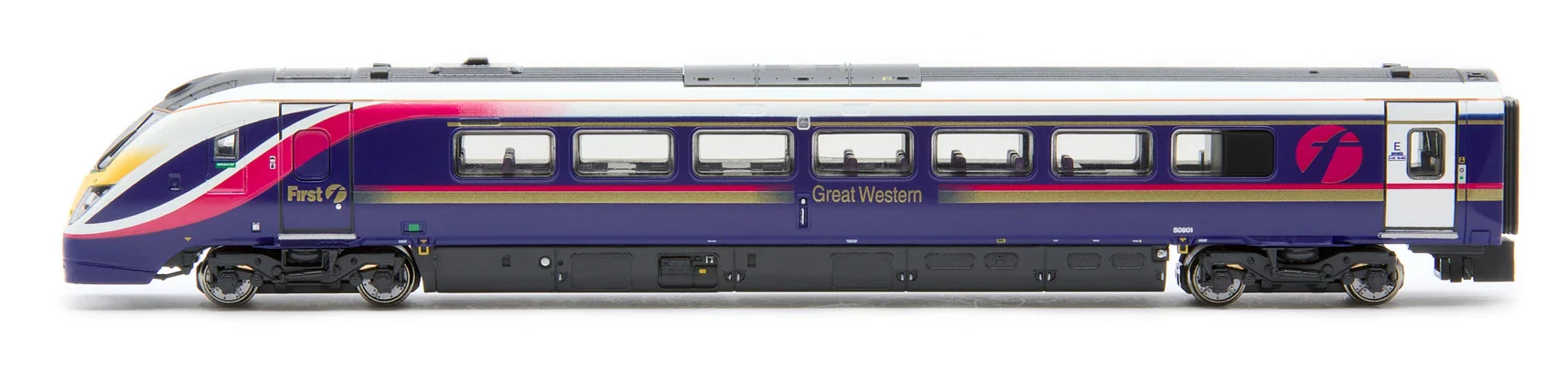 RT-N-180-FGB-601A-DCC Class 180 - First Great Western 'Barbie' livery (N/2mm) 5-car DMU - DCC Sound - Image 3
