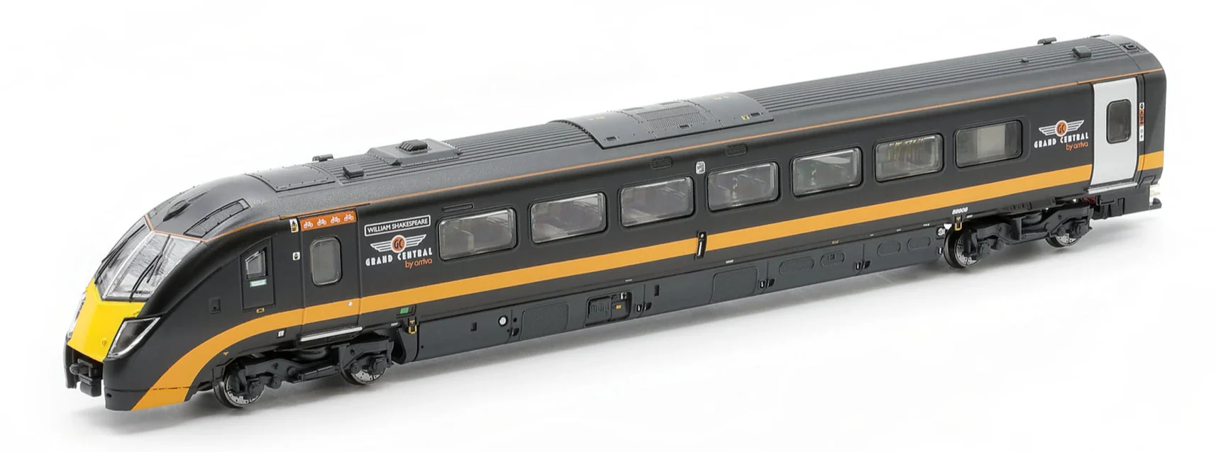 RT-N-180-GC-103B Class 180 - Grand Central livery green stripe (N/2mm) 5-car DMU - Image 3