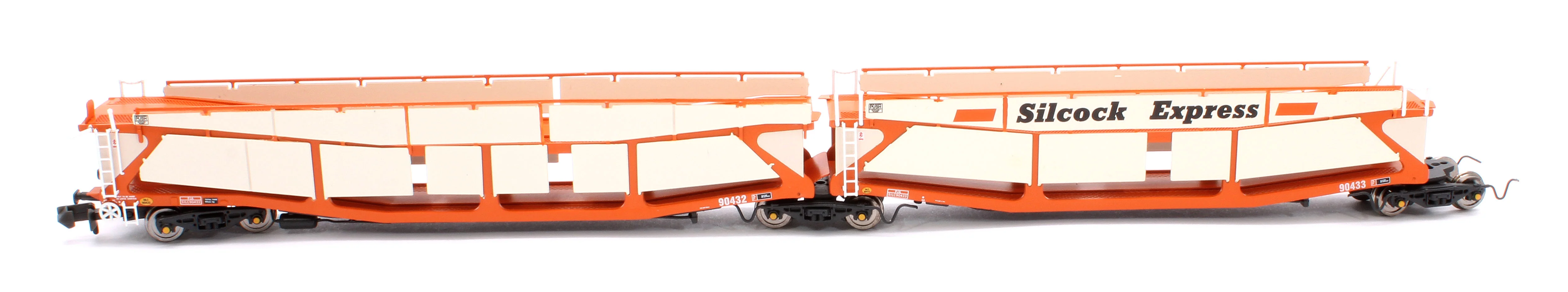 Quad Set Cartic-4 Car Carrier - Silcock Express Livery with Side Screens (Set A) - Image 3