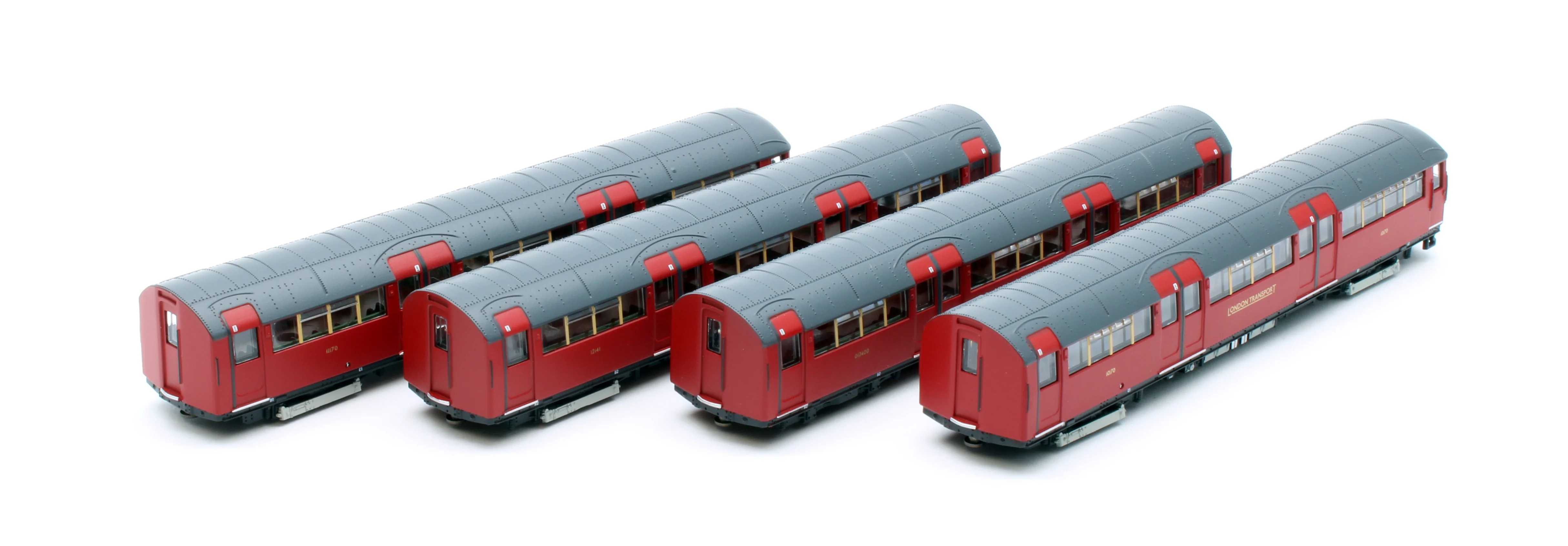1938 Tube Stock - London Transport (Gold Branding) Maroon “Rail Red” (Cream Window Bars) Set A (Northern Line) 4-Car EMU - Image 2
