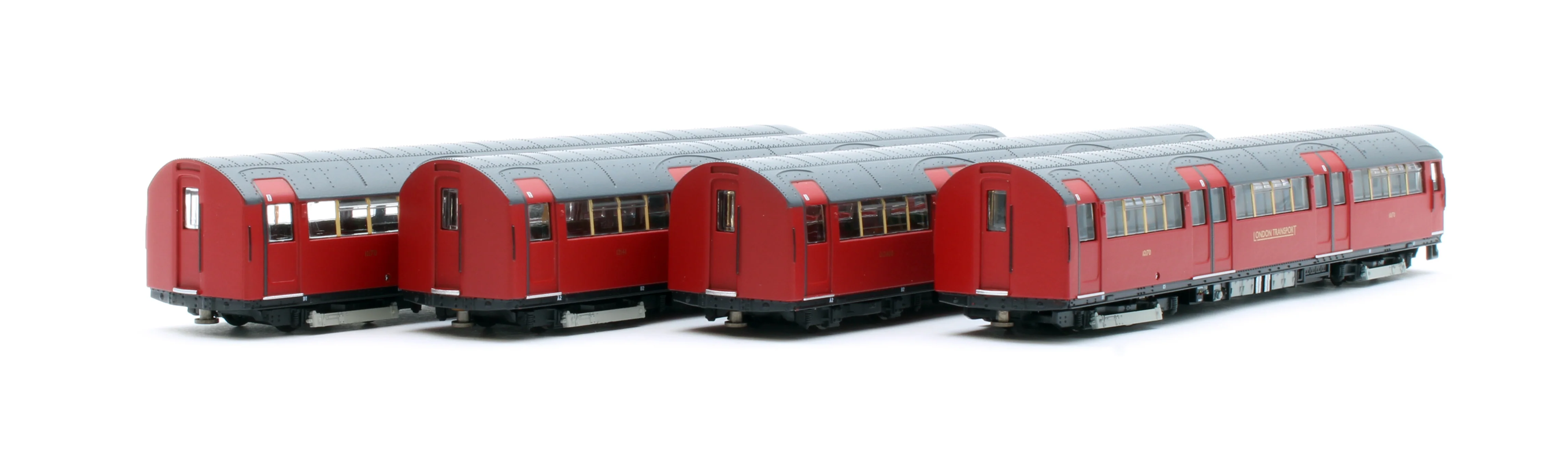 1938 Tube Stock - London Transport (Gold Branding) Maroon “Rail Red” (Cream Window Bars) Set C (Northern & Bakerloo Line) 3-Car EMU - Image 4